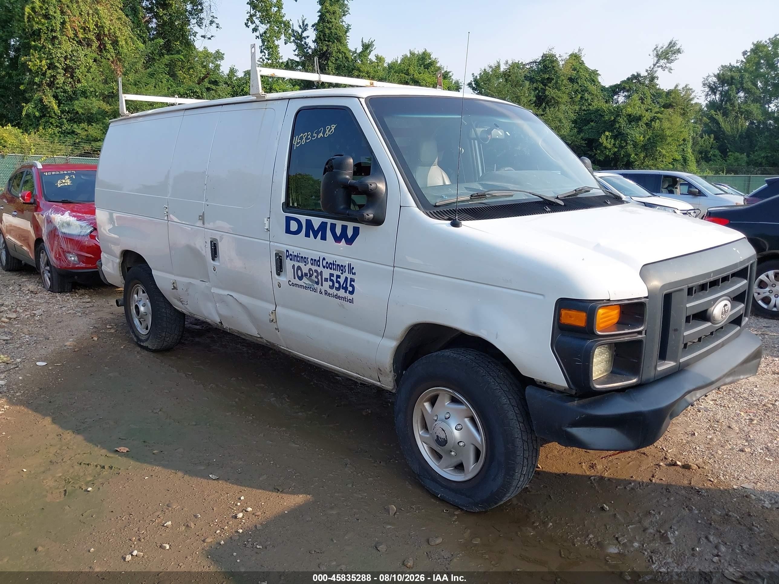 2014 Ford E-250 Commercial Белый vin: 1FTNE2ELXEDA67212