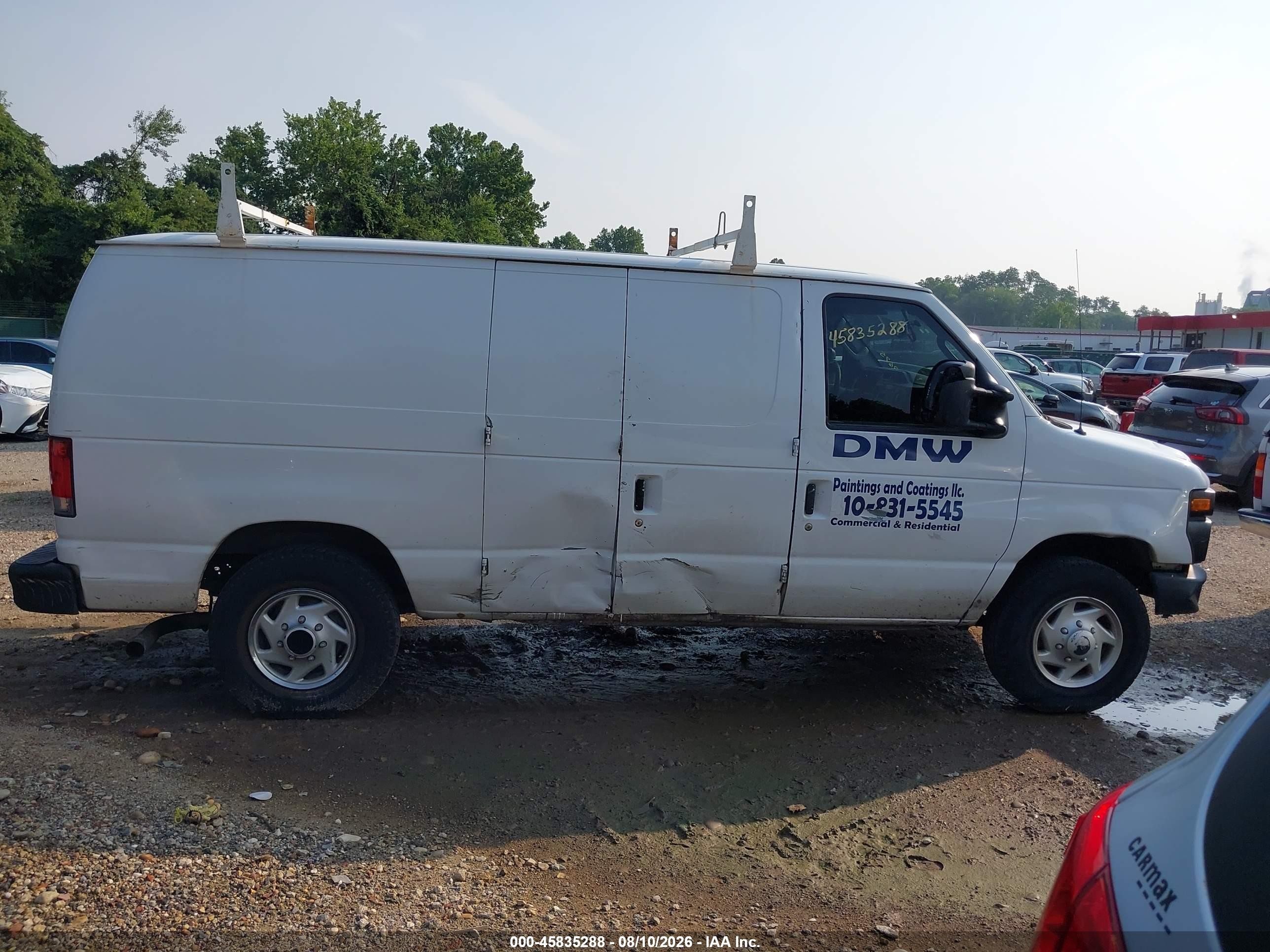 2014 Ford E-250 Commercial White vin: 1FTNE2ELXEDA67212