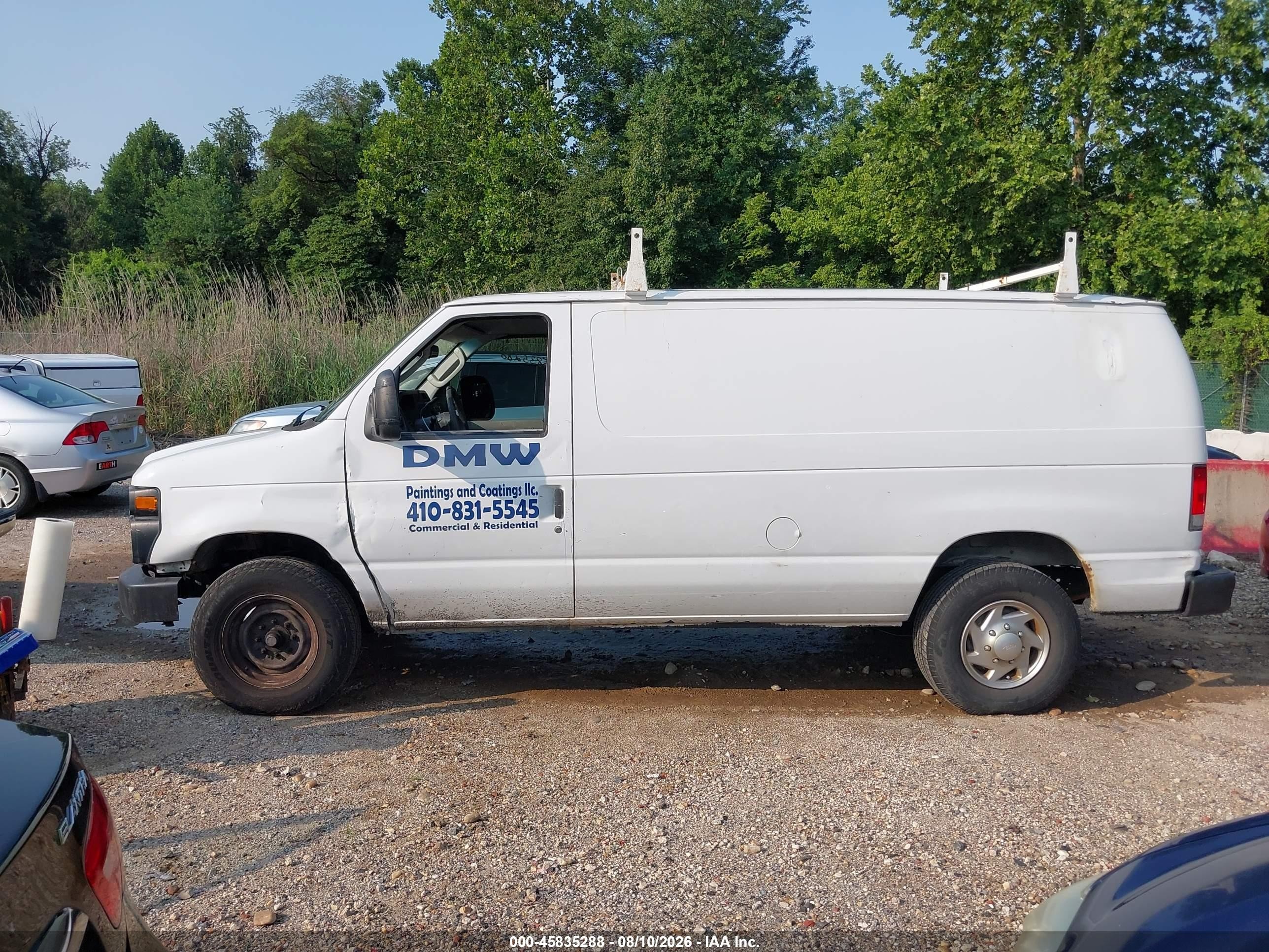 2014 Ford E-250 Commercial White vin: 1FTNE2ELXEDA67212