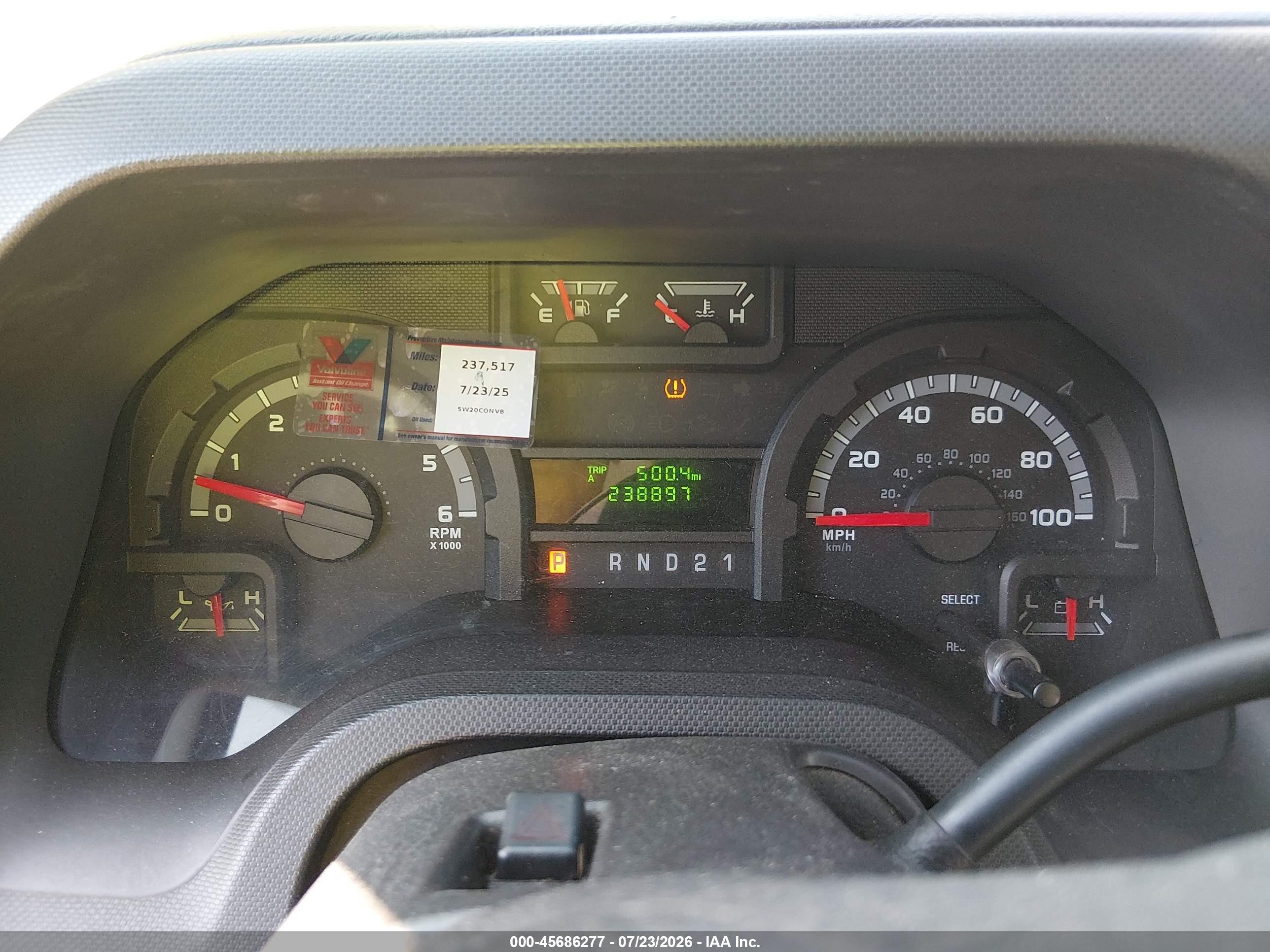 2010 Ford E-250 Commercial/recreational White vin: 1FTNE2EW0ADA68647