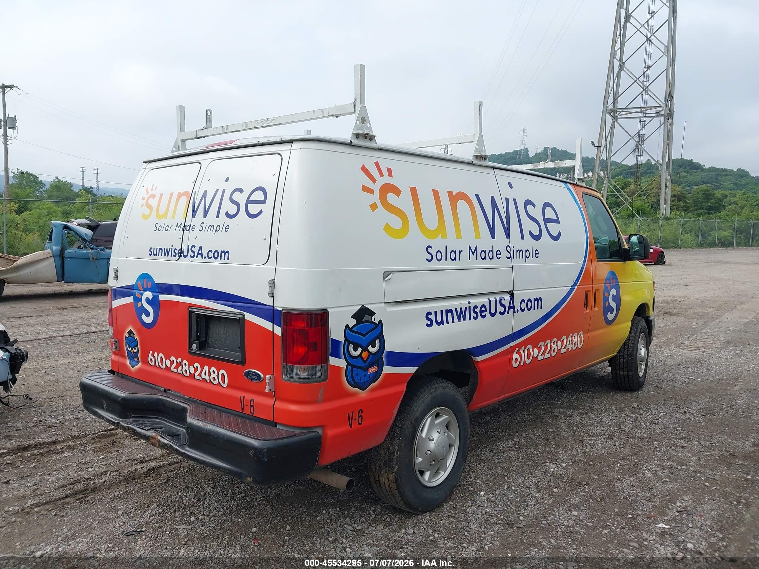 2011 Ford E-250 Commercial/recreational Белый vin: 1FTNE2EW0BDB18917