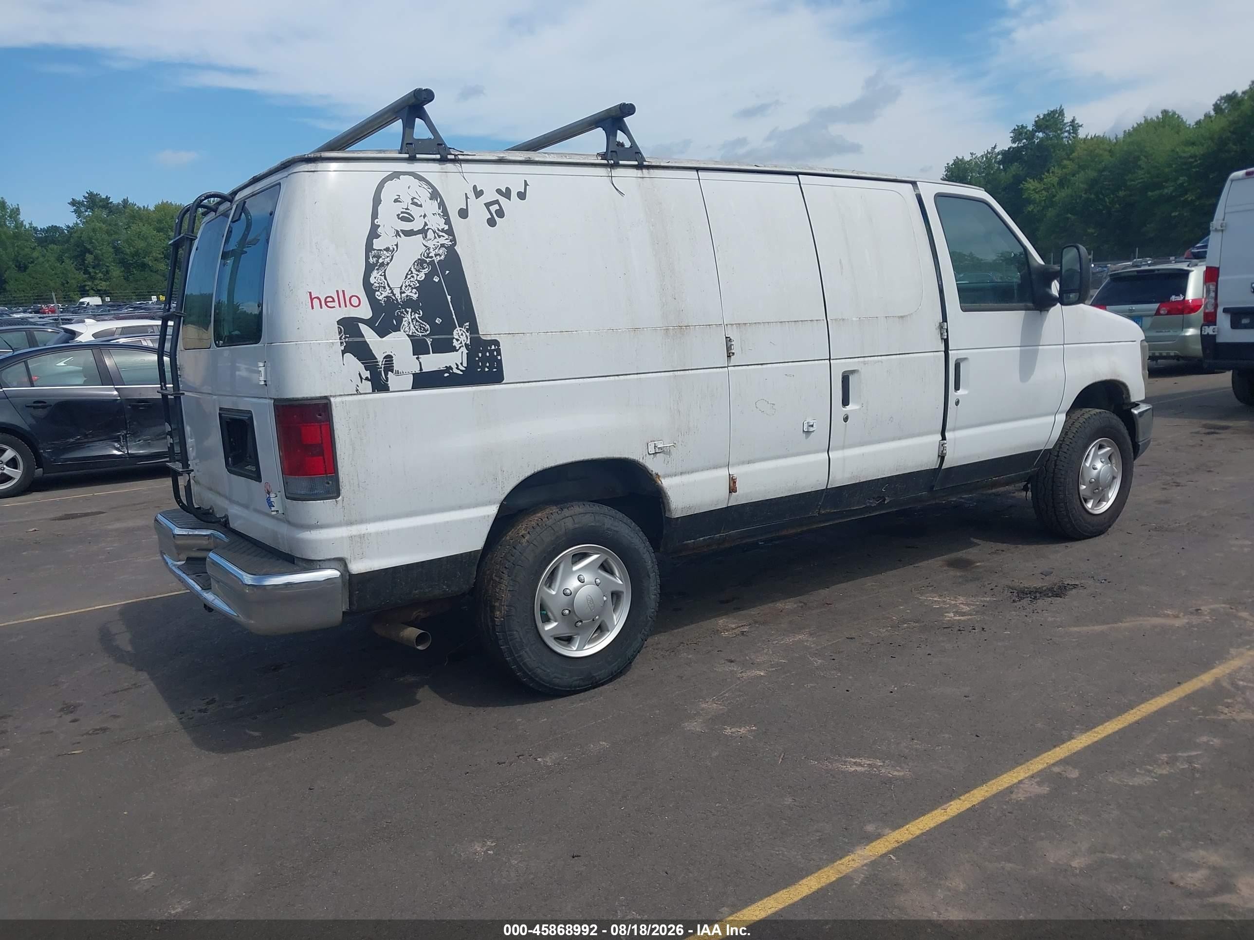 2012 Ford E-250 Commercial Белый vin: 1FTNE2EW0CDB36853