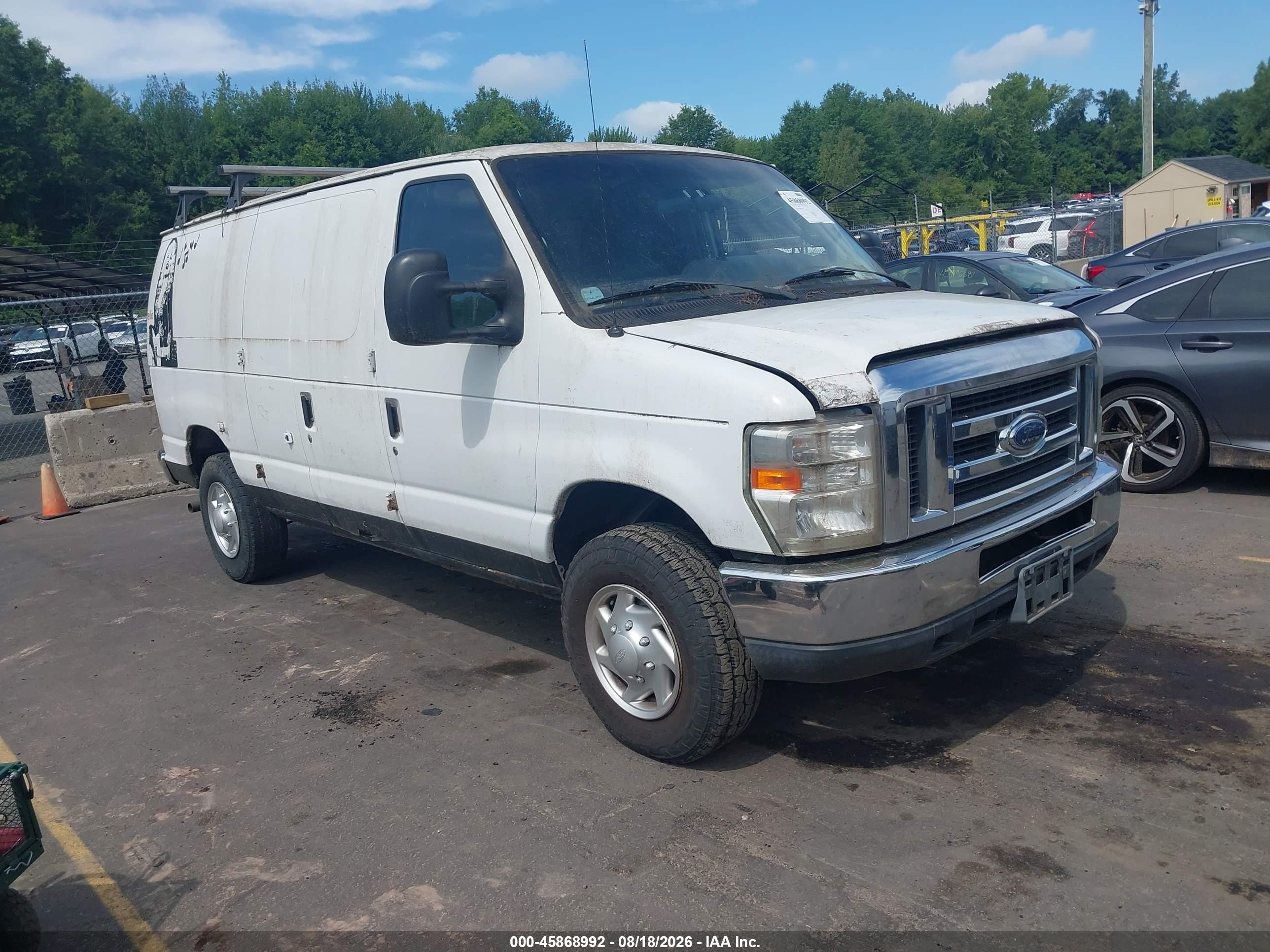 2012 Ford E-250 Commercial Белый vin: 1FTNE2EW0CDB36853