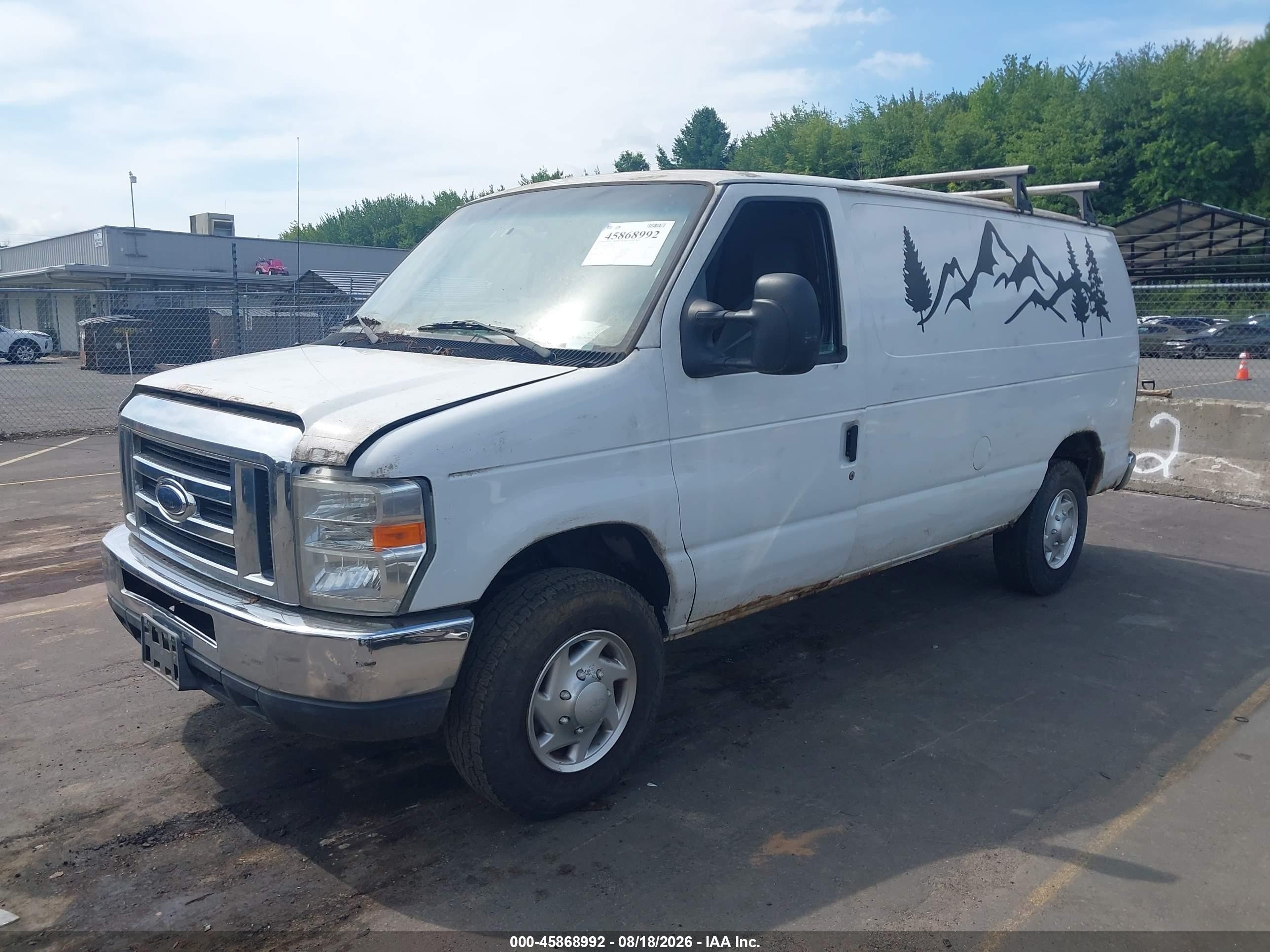 2012 Ford E-250 Commercial Белый vin: 1FTNE2EW0CDB36853