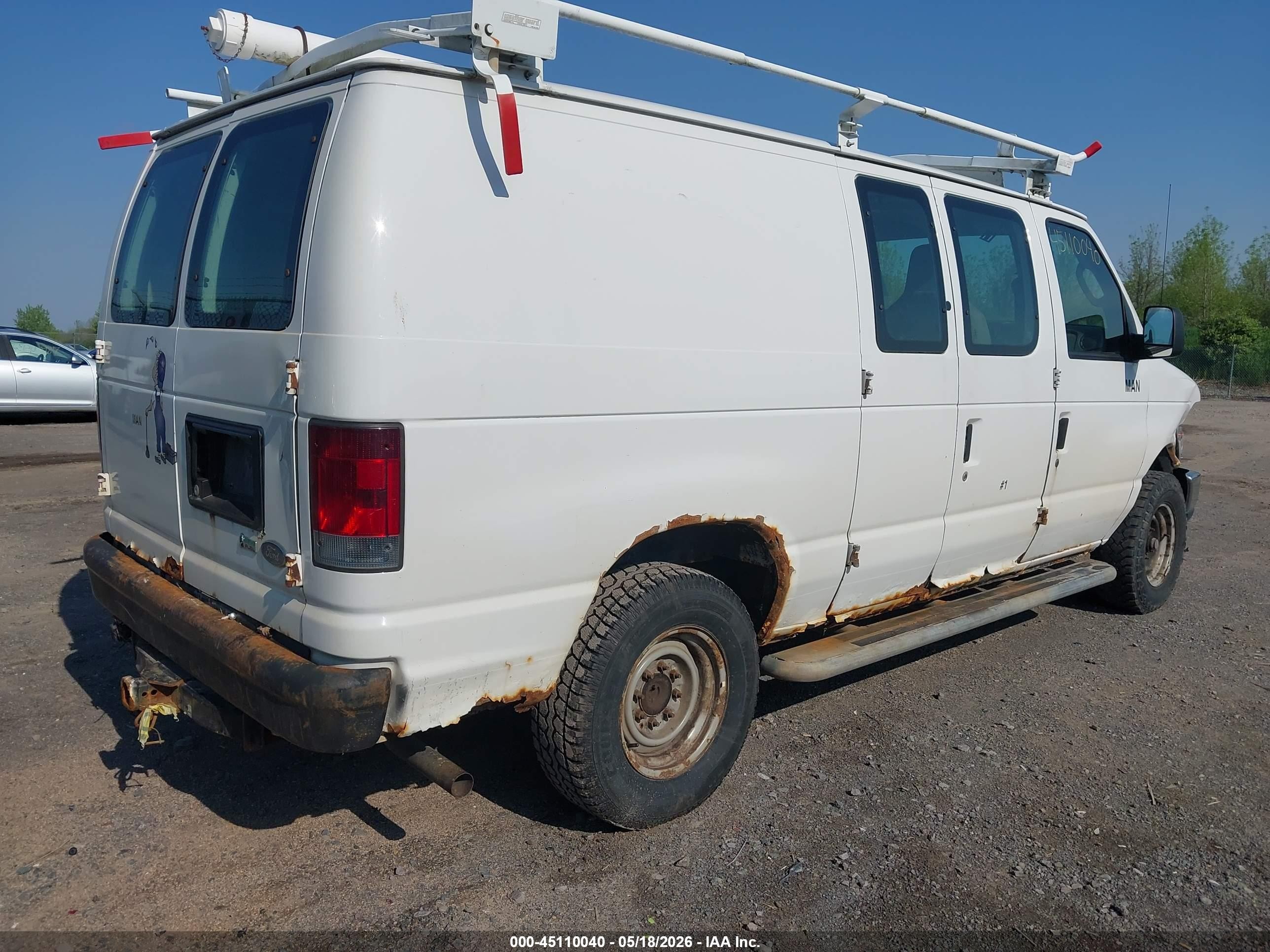 2013 Ford E-250 Commercial White vin: 1FTNE2EW0DDA11790