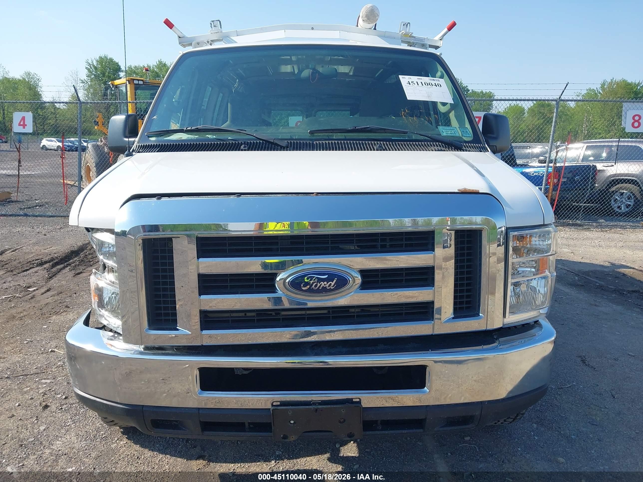 2013 Ford E-250 Commercial White vin: 1FTNE2EW0DDA11790