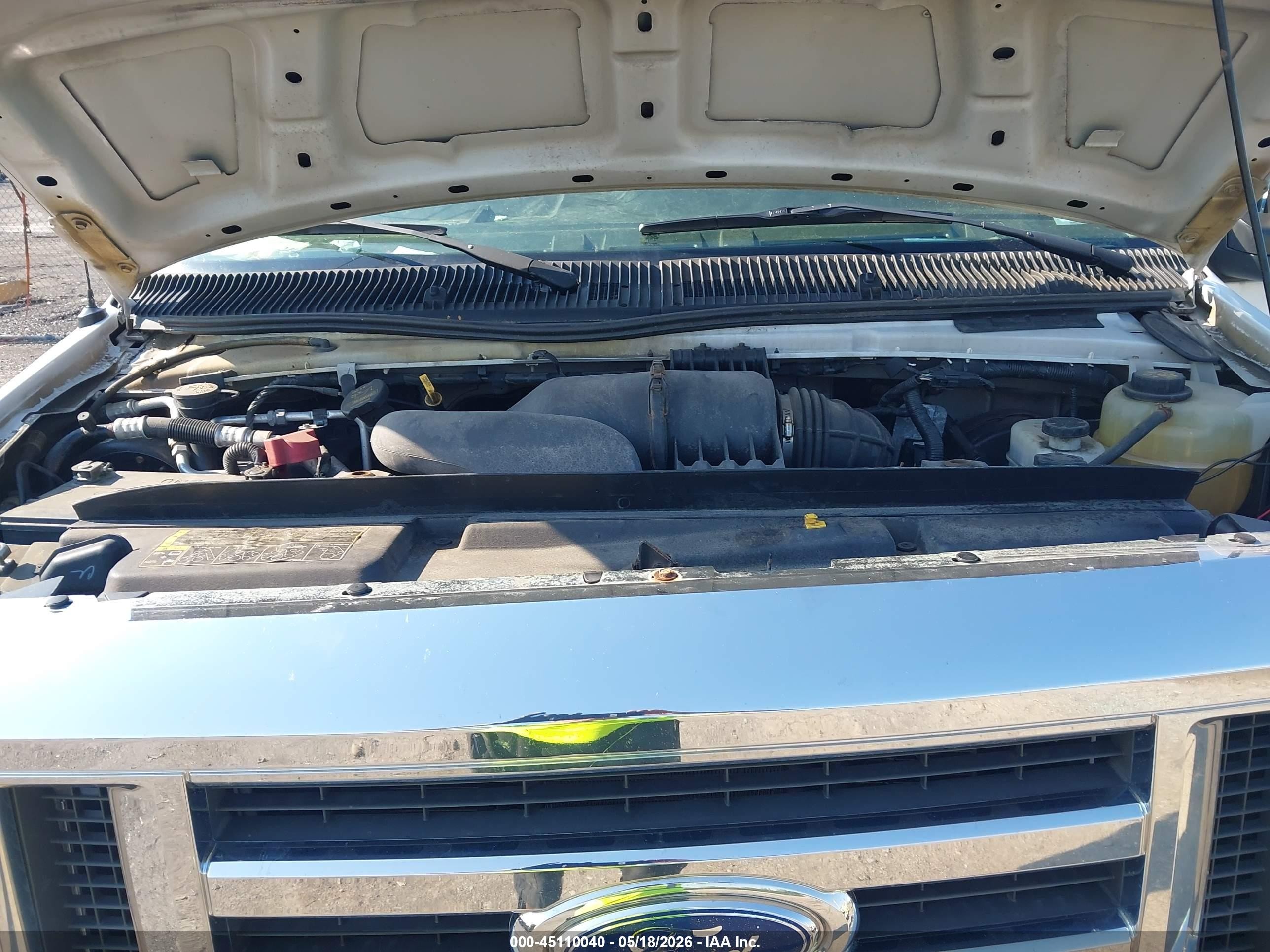 2013 Ford E-250 Commercial White vin: 1FTNE2EW0DDA11790