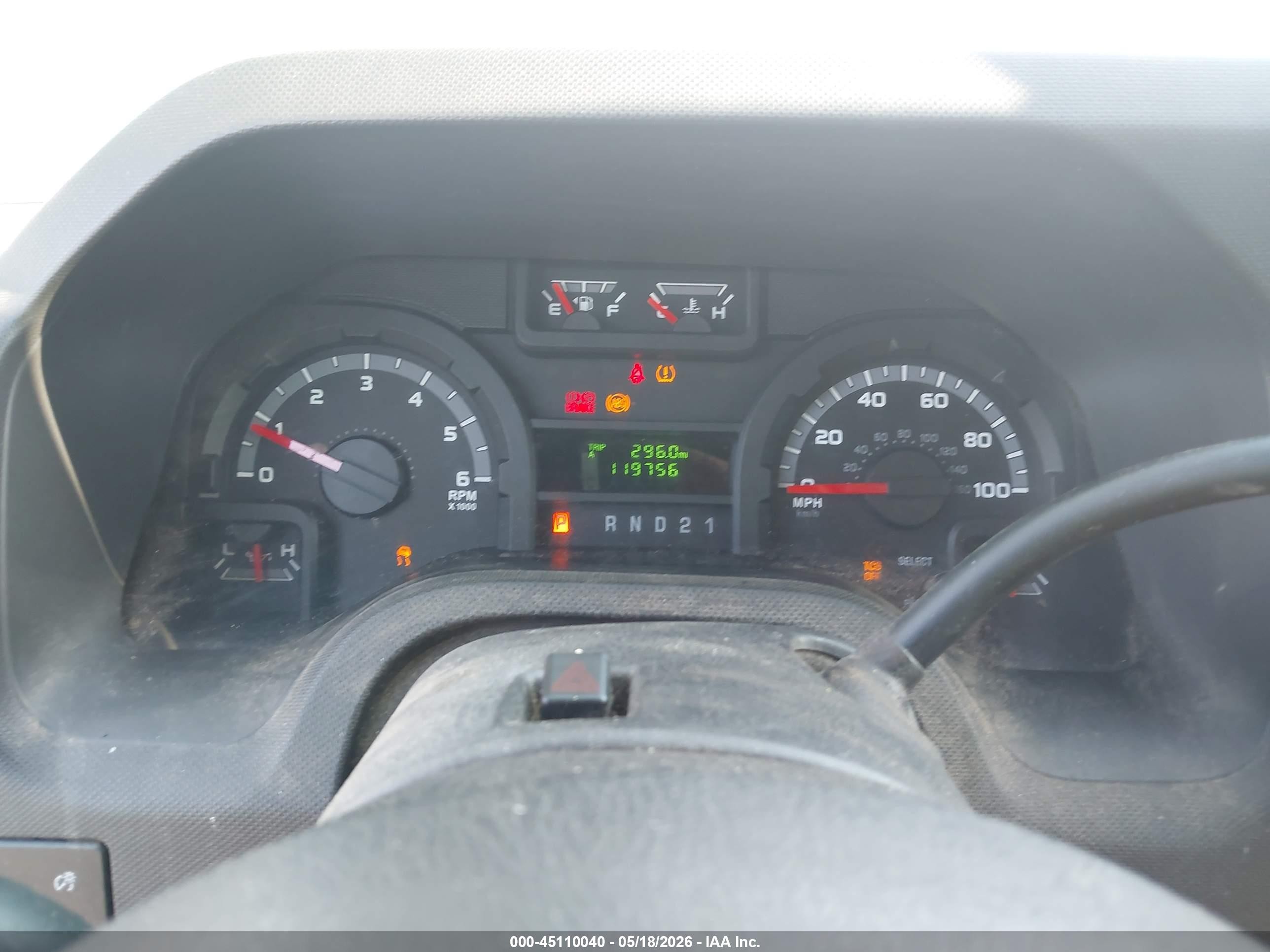 2013 Ford E-250 Commercial White vin: 1FTNE2EW0DDA11790