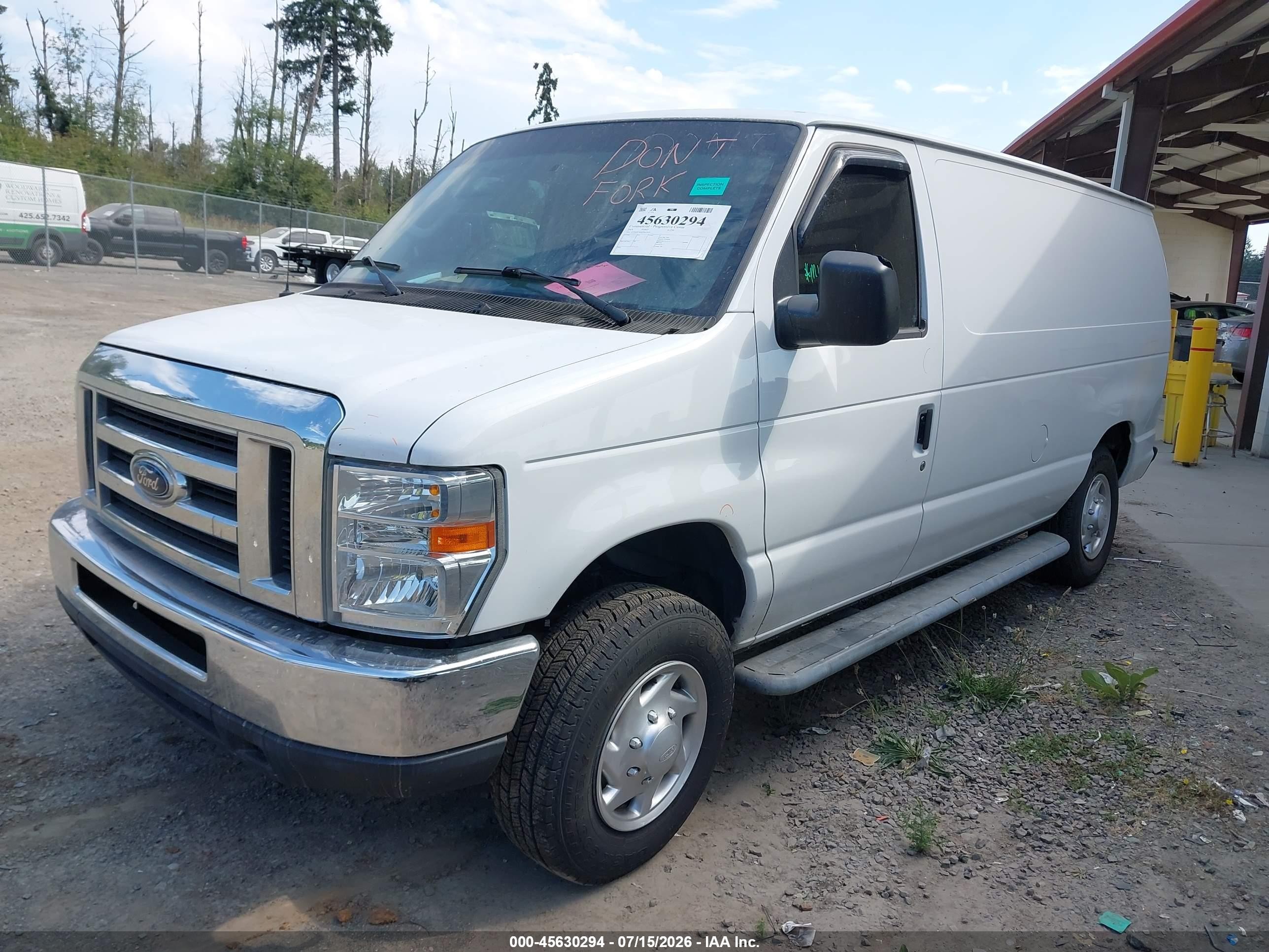 2014 Ford E-250 Commercial Белый vin: 1FTNE2EW0EDA31829