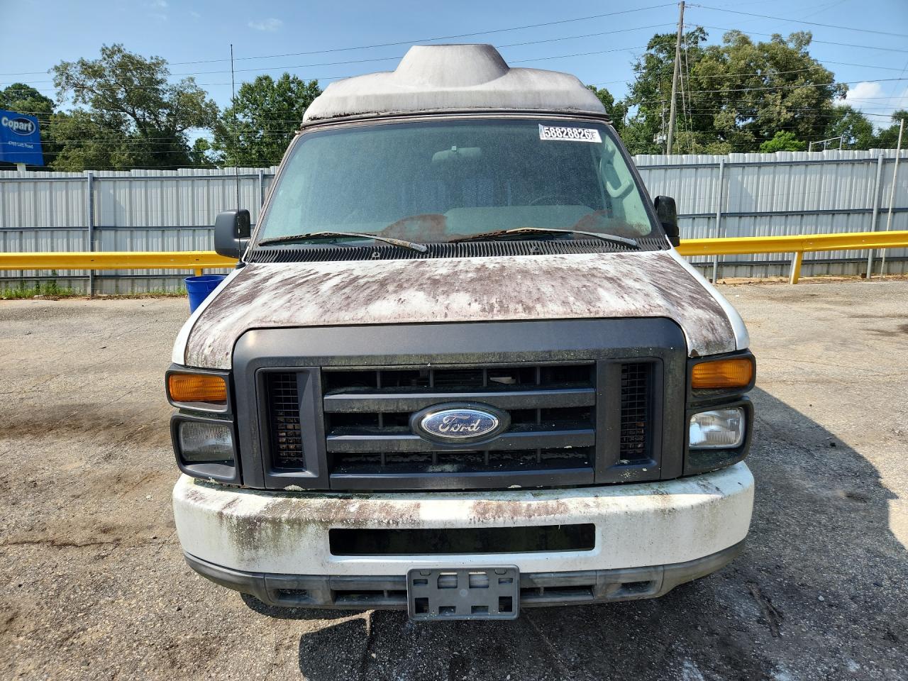 2010 Ford Econoline E250 Van White vin: 1FTNE2EW1ADA99454 Damage: Grille, Chipped, 10 Or More