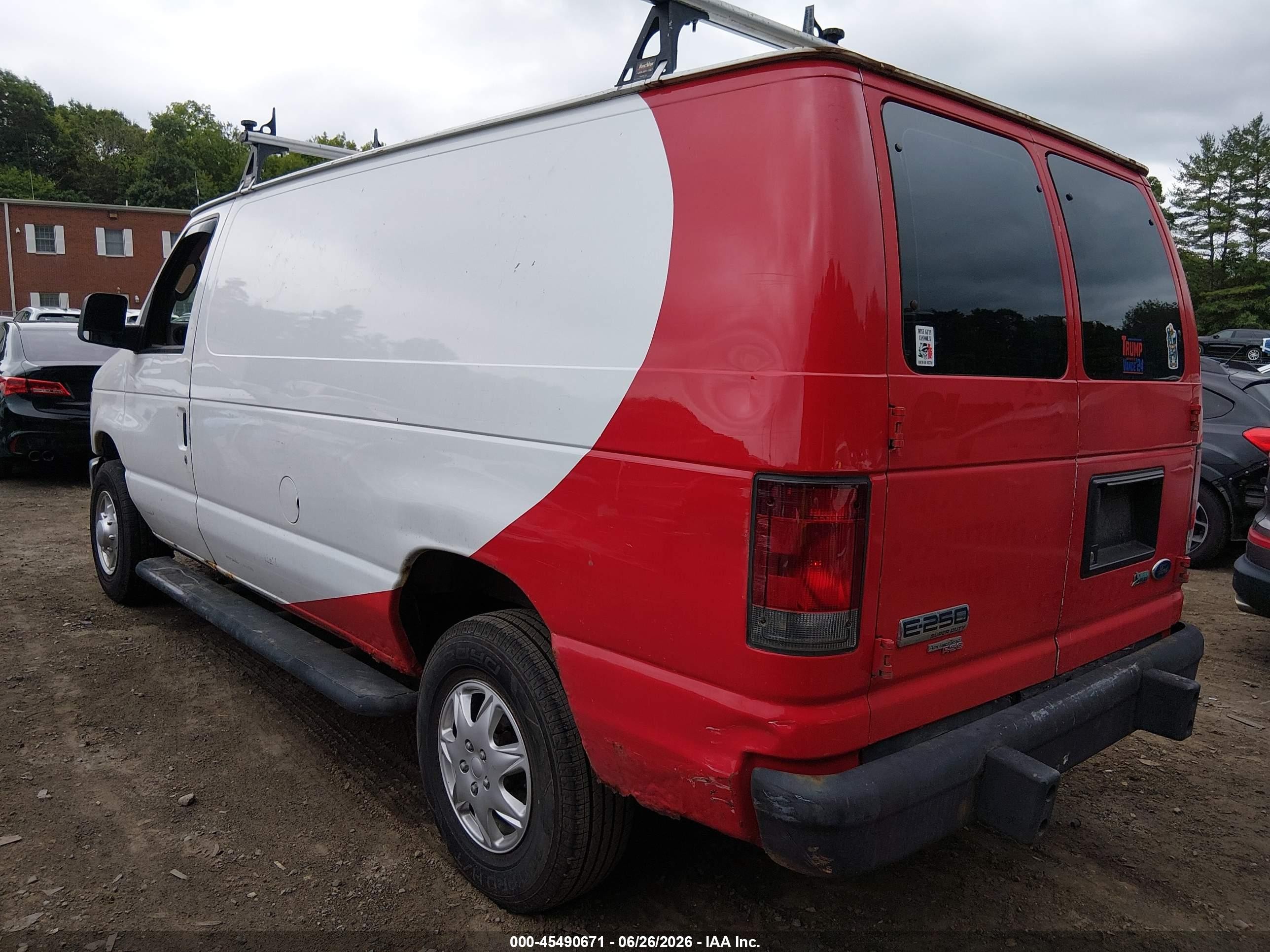 2011 Ford E-250 Commercial/recreational White vin: 1FTNE2EW1BDA76824
