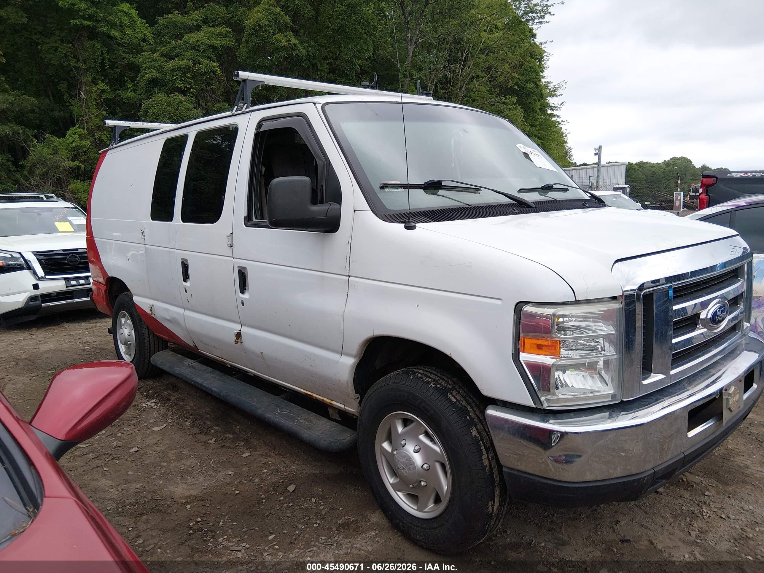 2011 Ford E-250 Commercial/recreational White vin: 1FTNE2EW1BDA76824