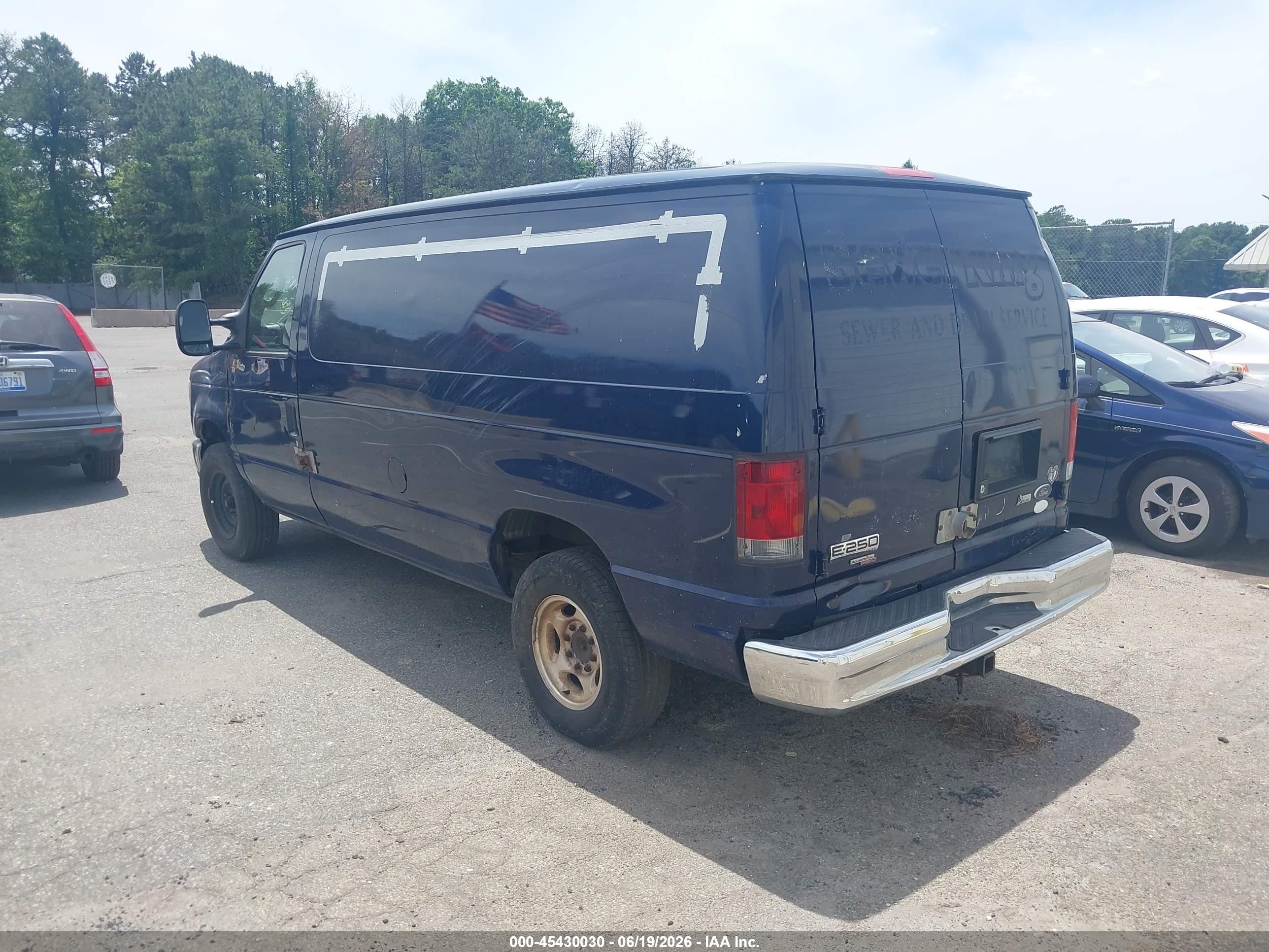 2012 Ford E-250 Commercial Blue vin: 1FTNE2EW1CDA00568