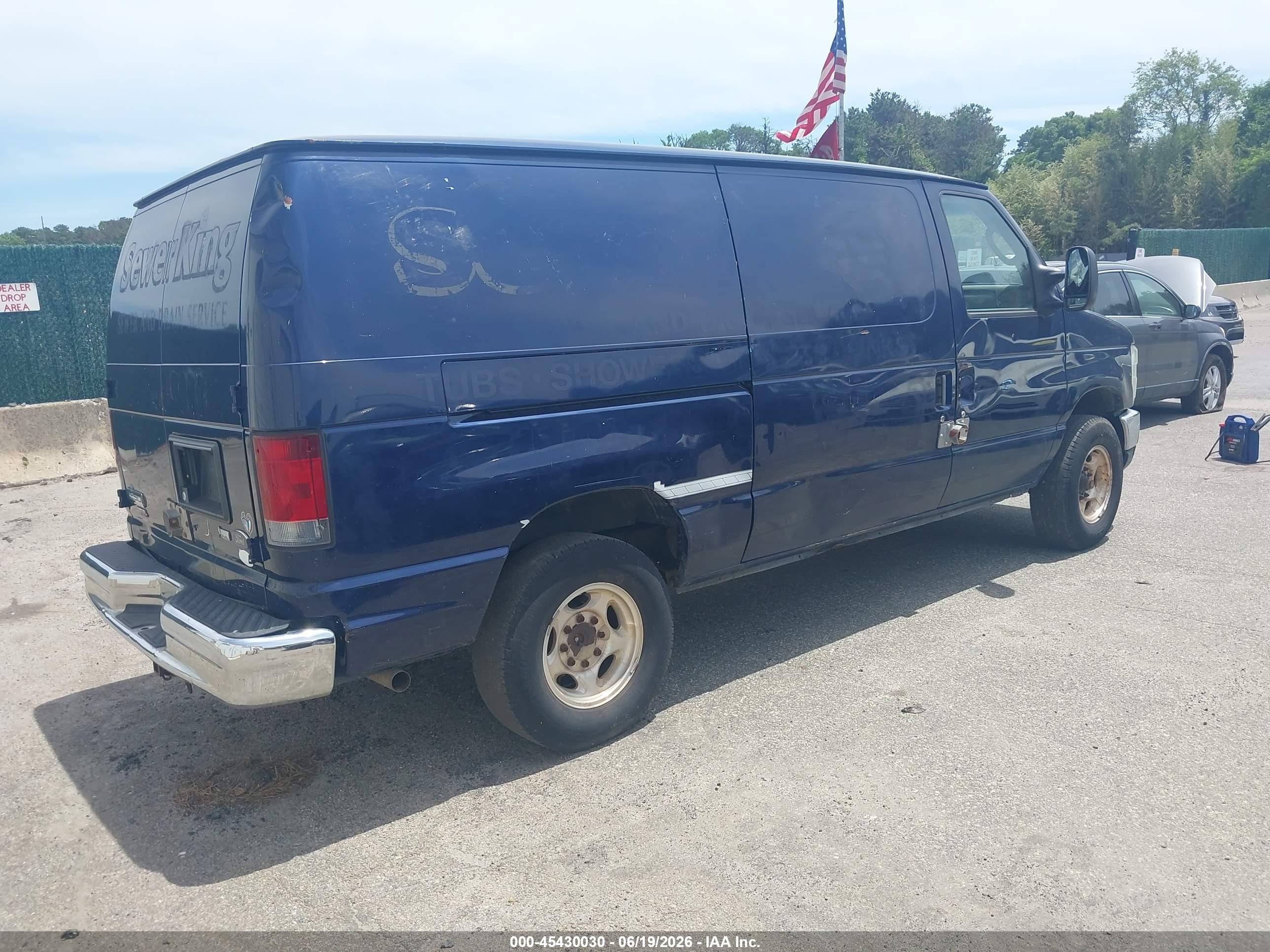 2012 Ford E-250 Commercial Blue vin: 1FTNE2EW1CDA00568