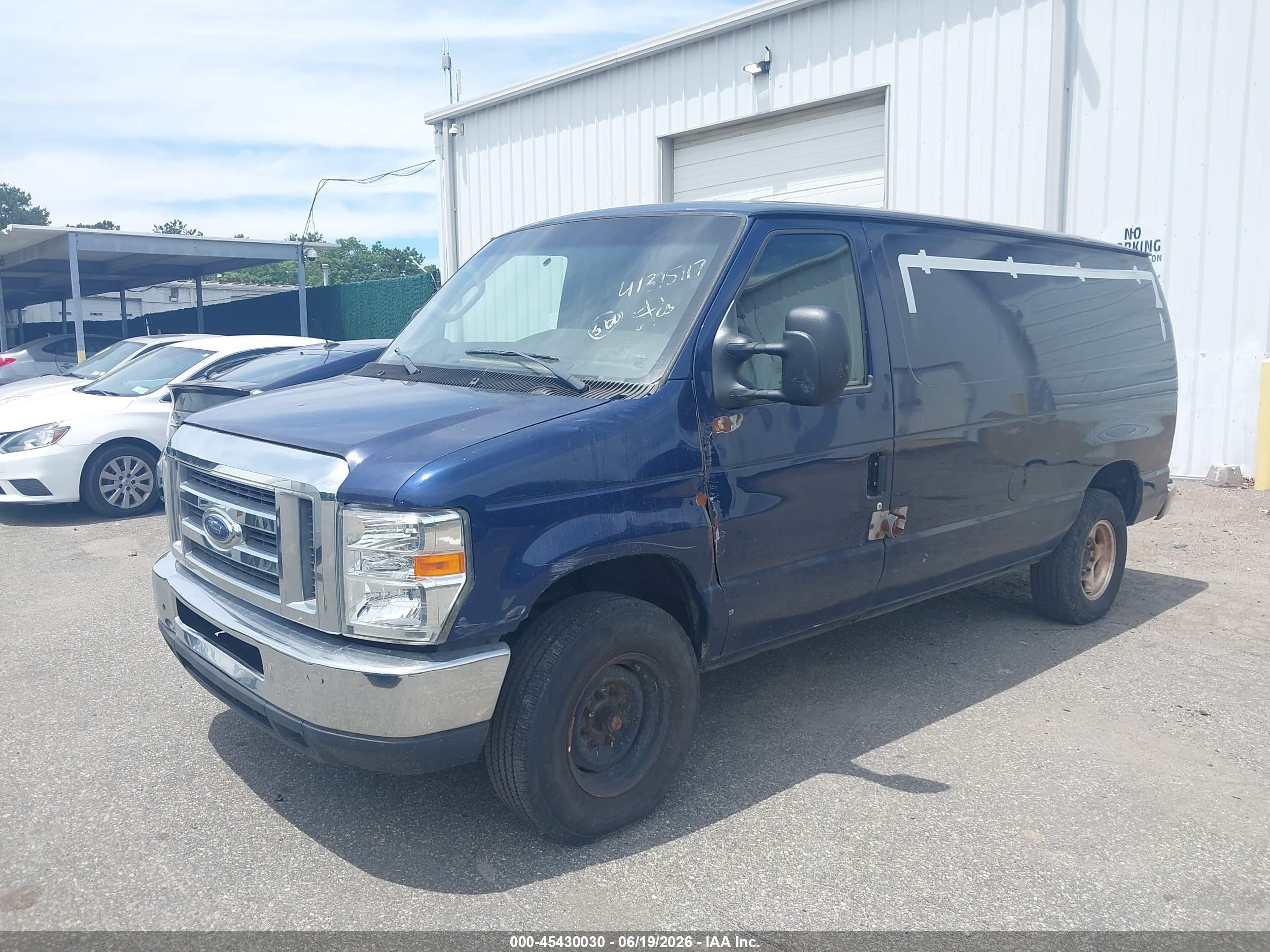 2012 Ford E-250 Commercial Blue vin: 1FTNE2EW1CDA00568