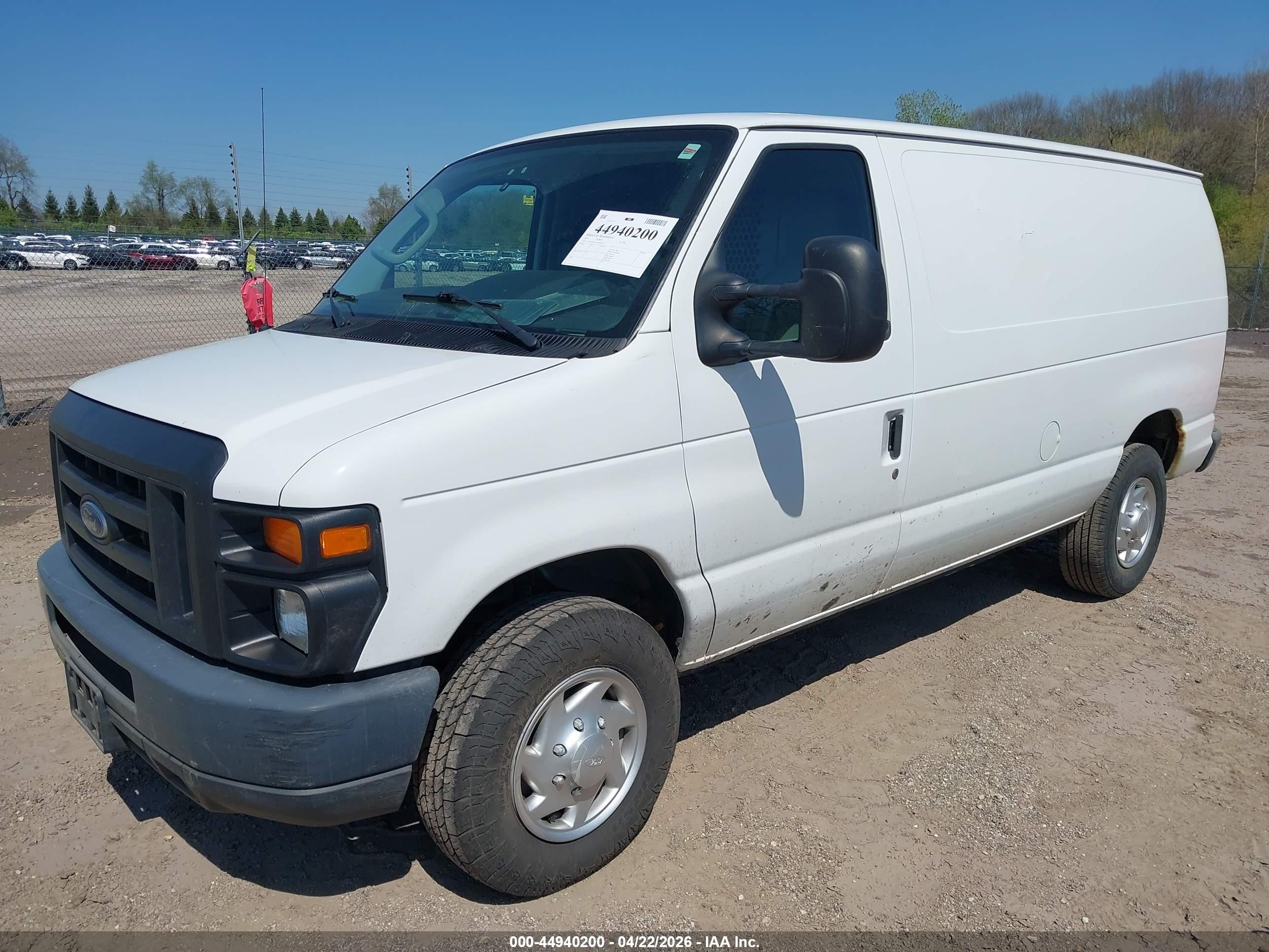 2012 Ford E-250 Commercial White vin: 1FTNE2EW1CDA42089