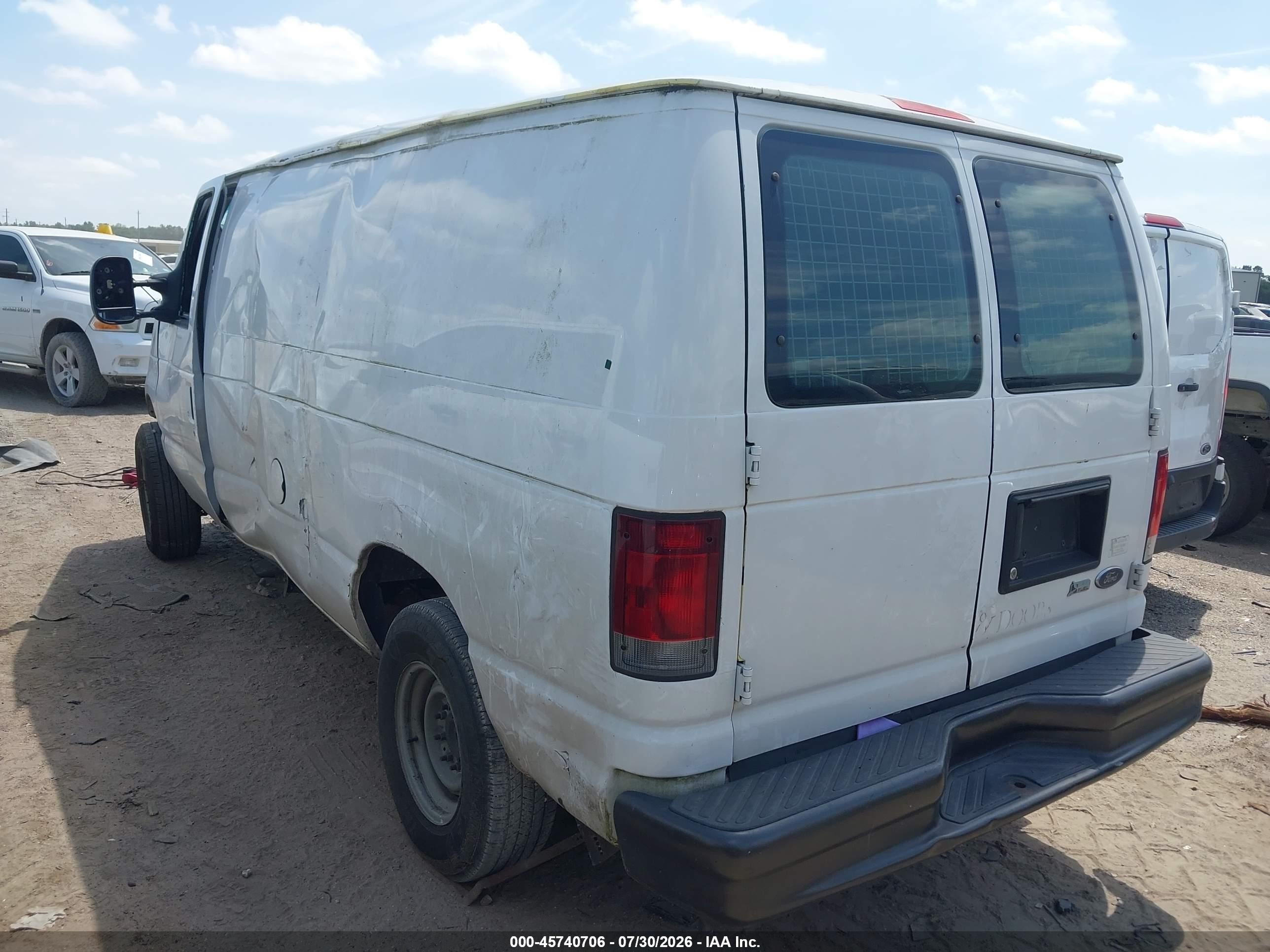 2012 Ford E-250 Commercial White vin: 1FTNE2EW1CDA70877