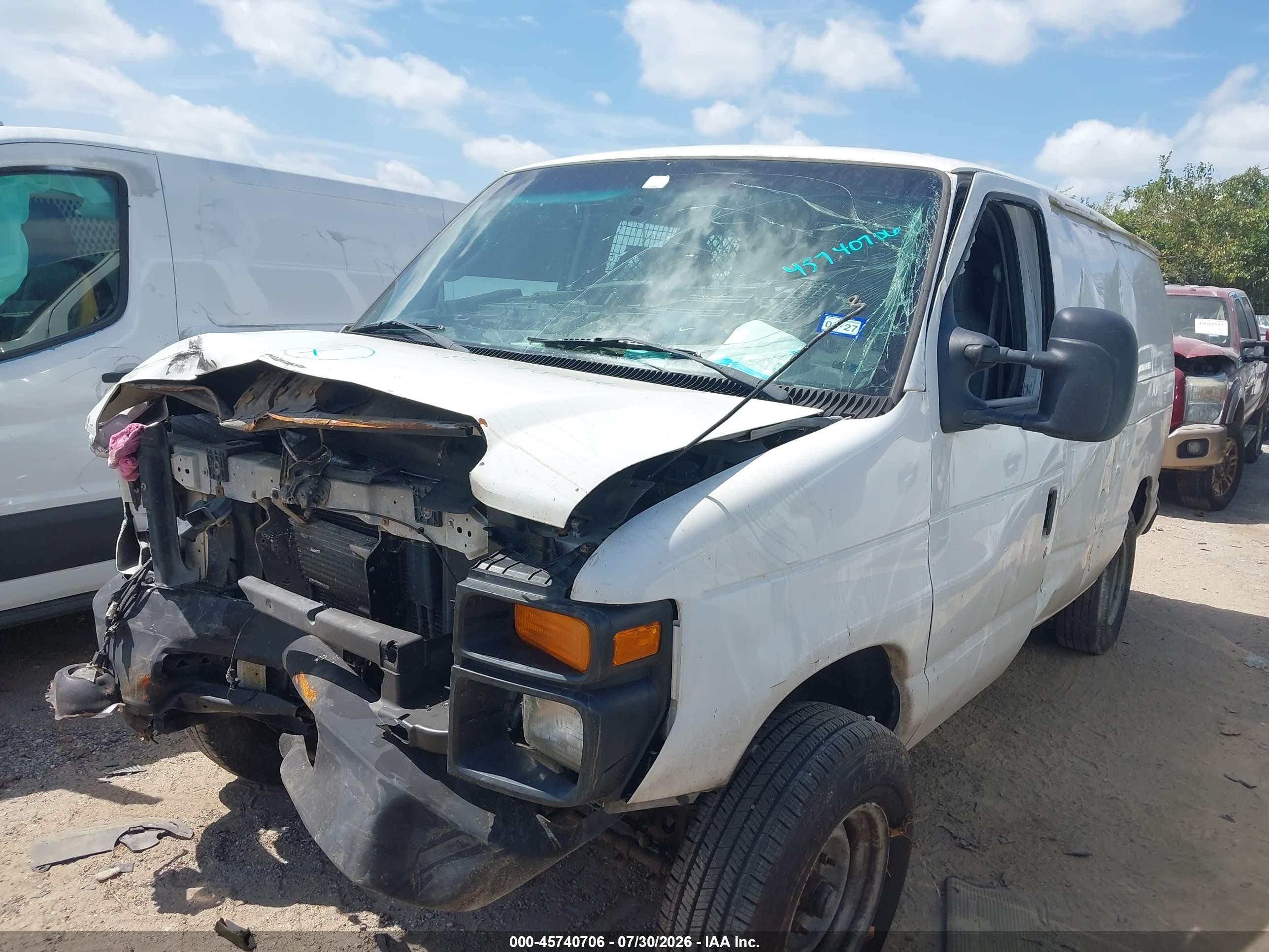 2012 Ford E-250 Commercial White vin: 1FTNE2EW1CDA70877