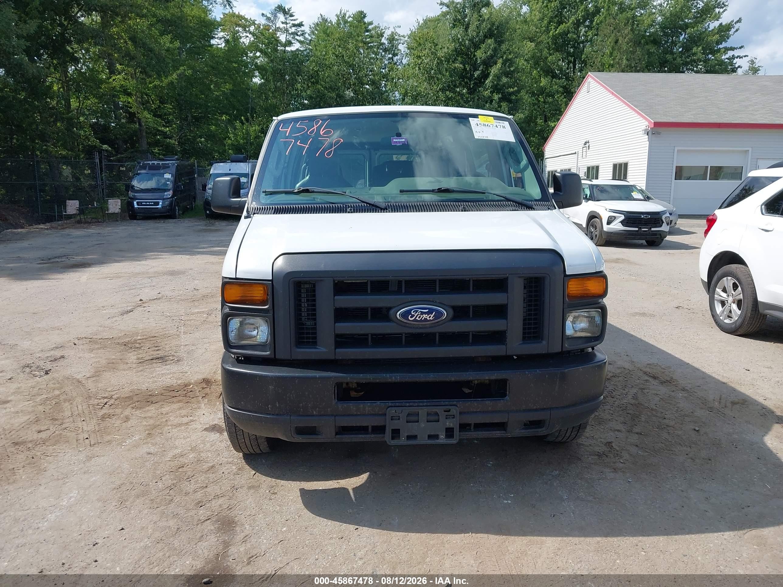 2013 Ford E-250 Commercial White vin: 1FTNE2EW1DDB16399