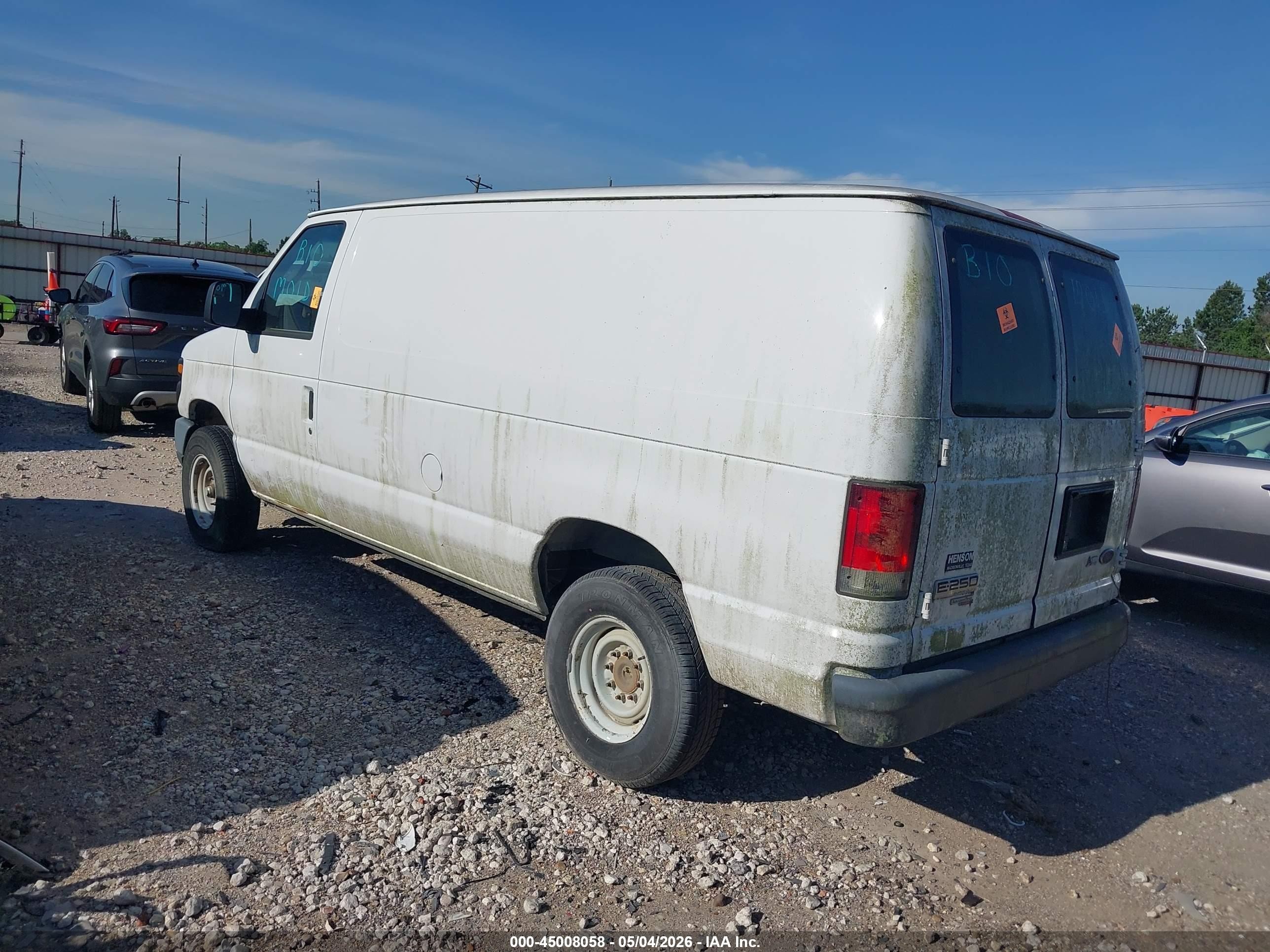 2014 Ford E-250 Commercial White vin: 1FTNE2EW1EDA07510