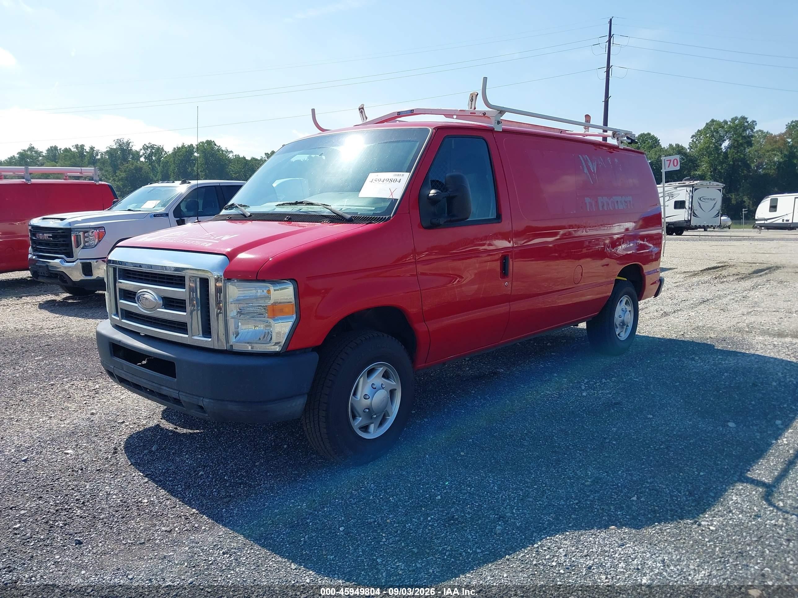 2014 Ford E-250 Commercial Red vin: 1FTNE2EW1EDB18445