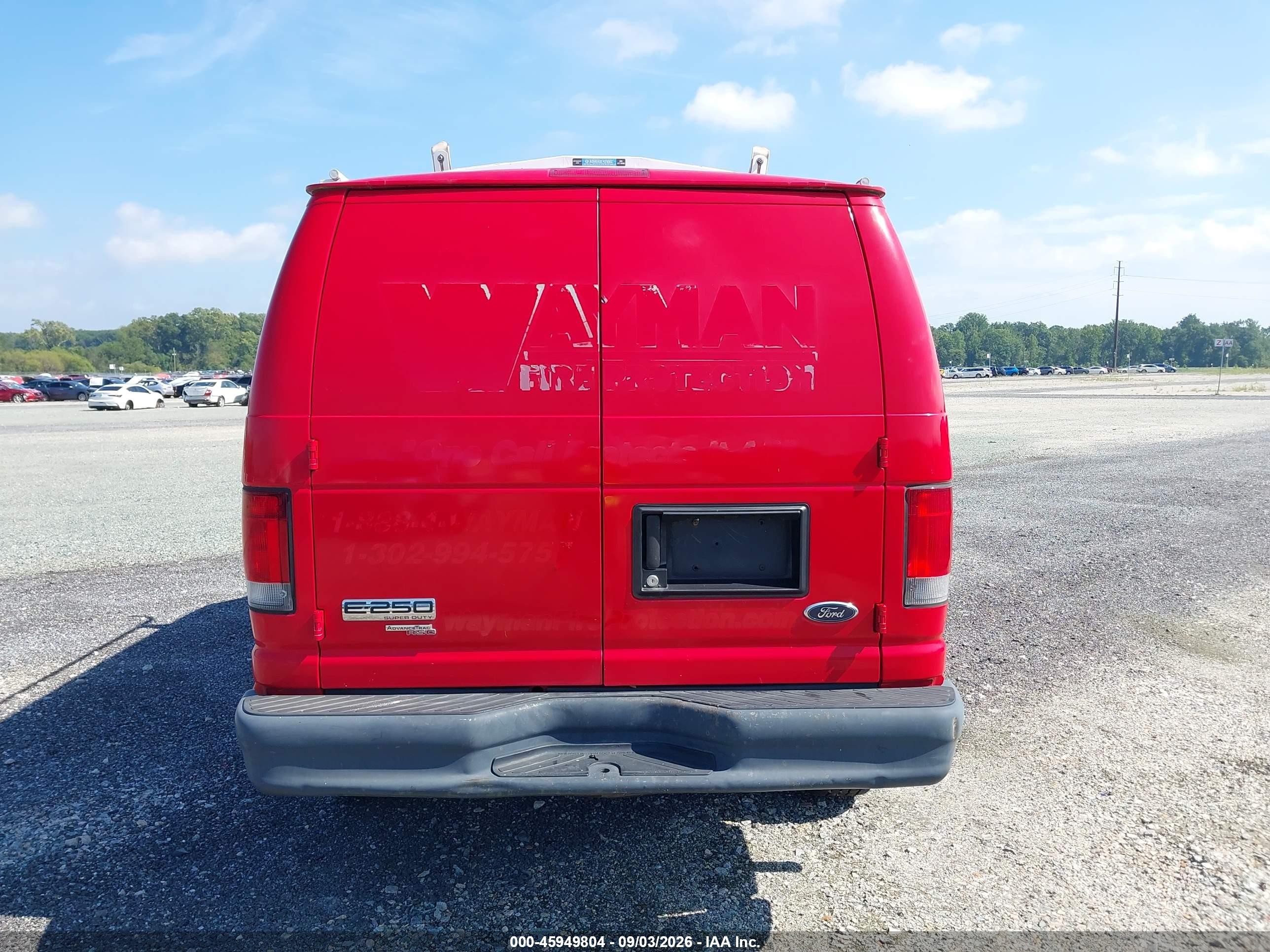 2014 Ford E-250 Commercial Red vin: 1FTNE2EW1EDB18445