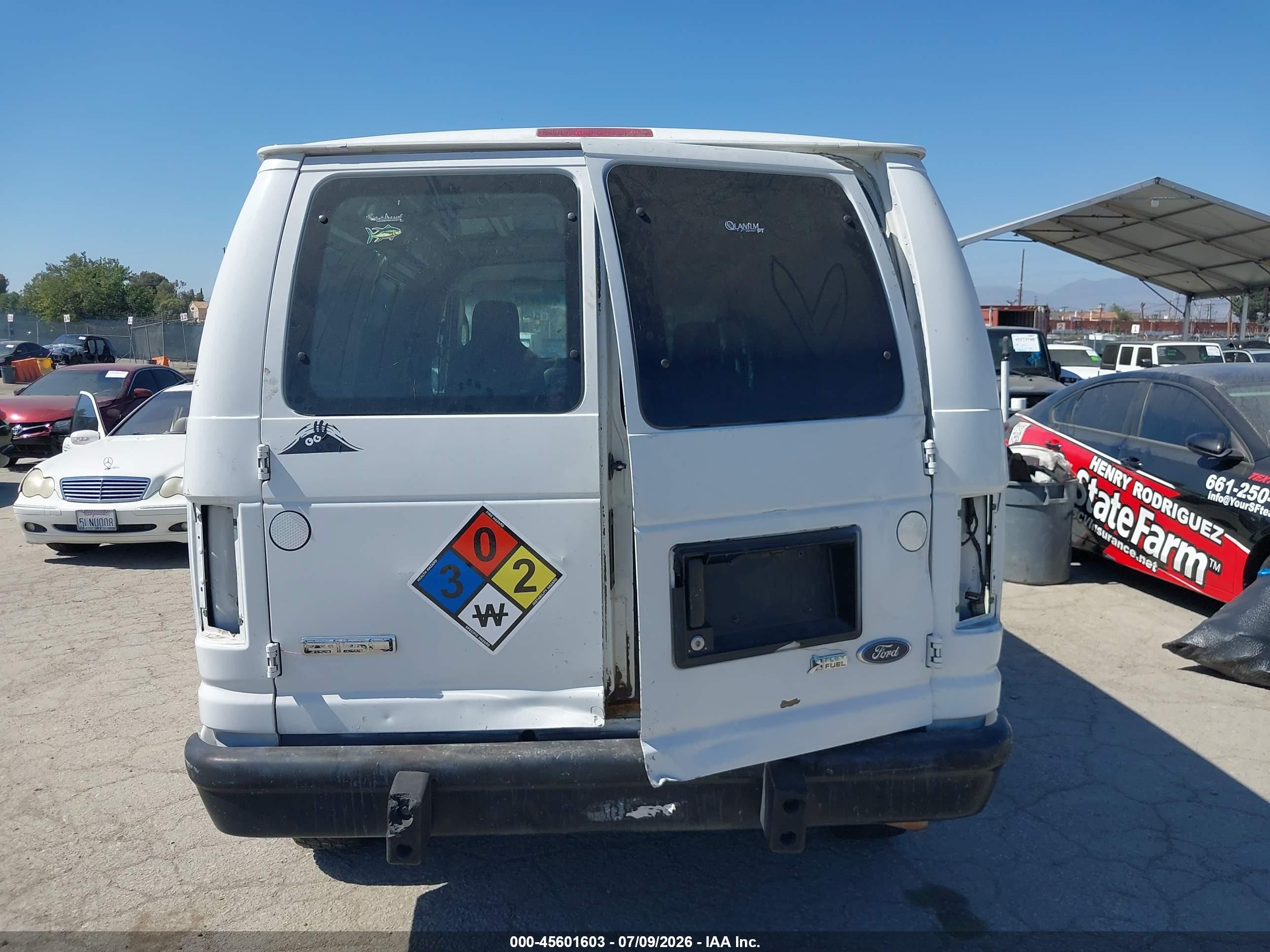 2012 Ford E-250 Commercial Белый vin: 1FTNE2EW2CDA40805