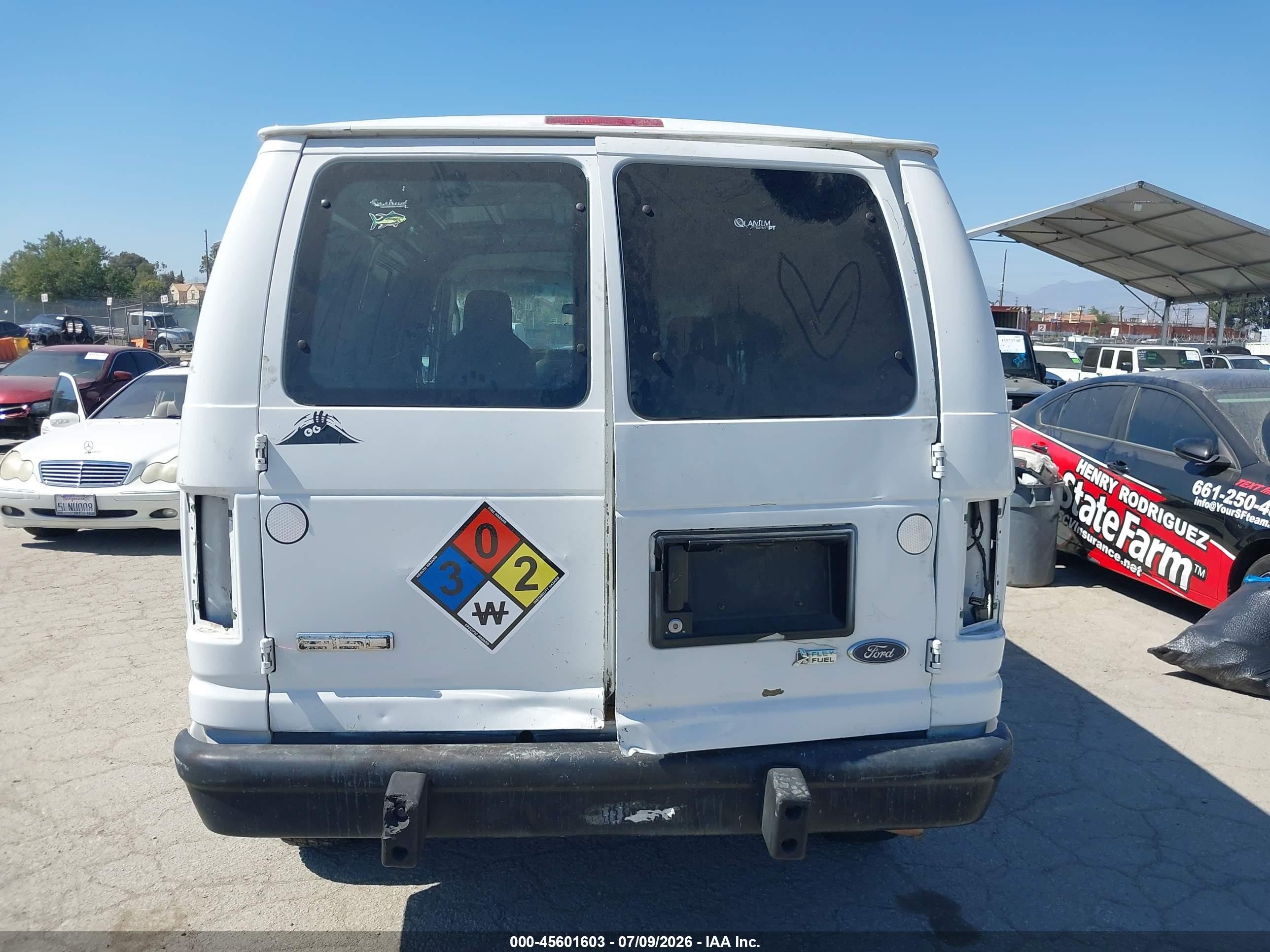 2012 Ford E-250 Commercial Белый vin: 1FTNE2EW2CDA40805