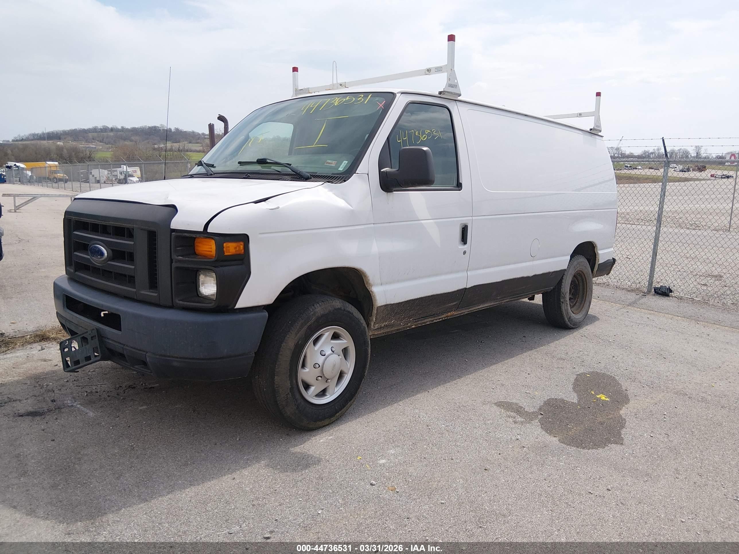 2013 Ford E-250 Commercial White vin: 1FTNE2EW2DDA14223