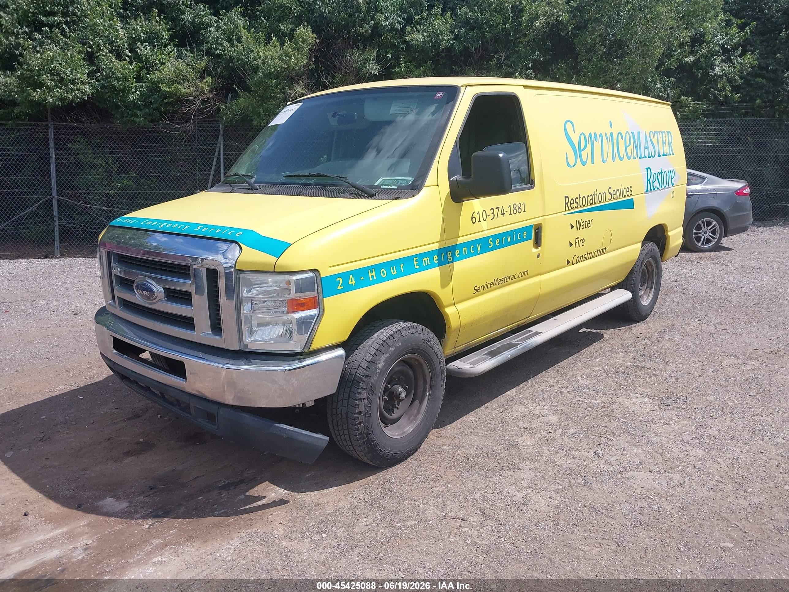 2013 Ford E-250 Commercial/recreational Yellow vin: 1FTNE2EW2DDA24508