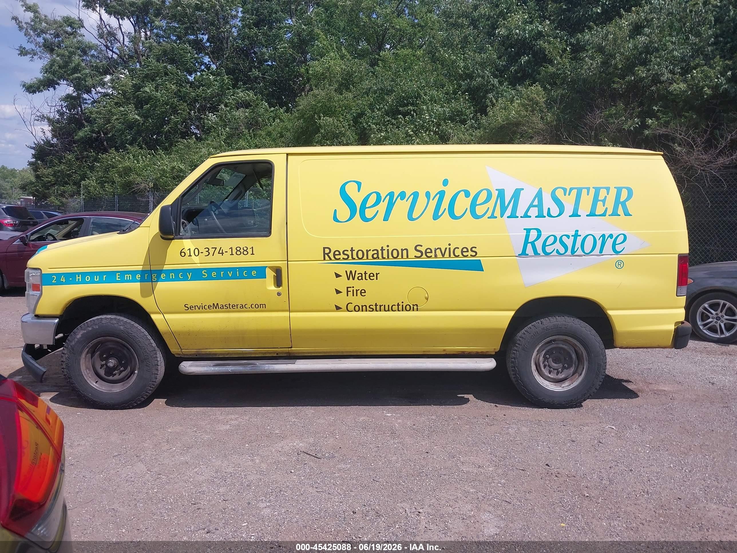 2013 Ford E-250 Commercial/recreational Yellow vin: 1FTNE2EW2DDA24508