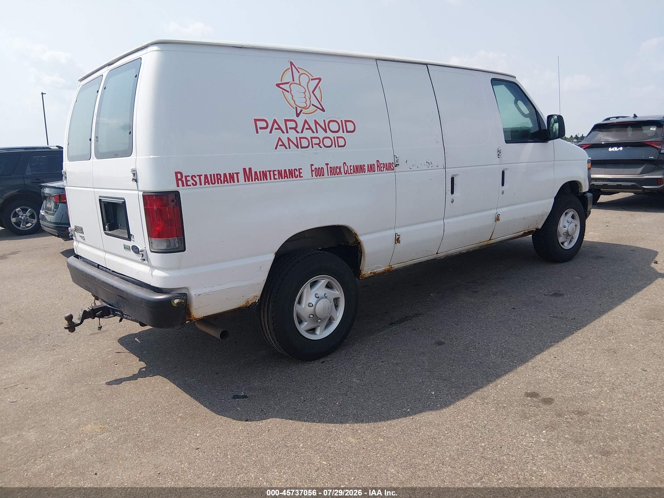 2011 Ford E-250 Commercial White vin: 1FTNE2EW3BDA08704