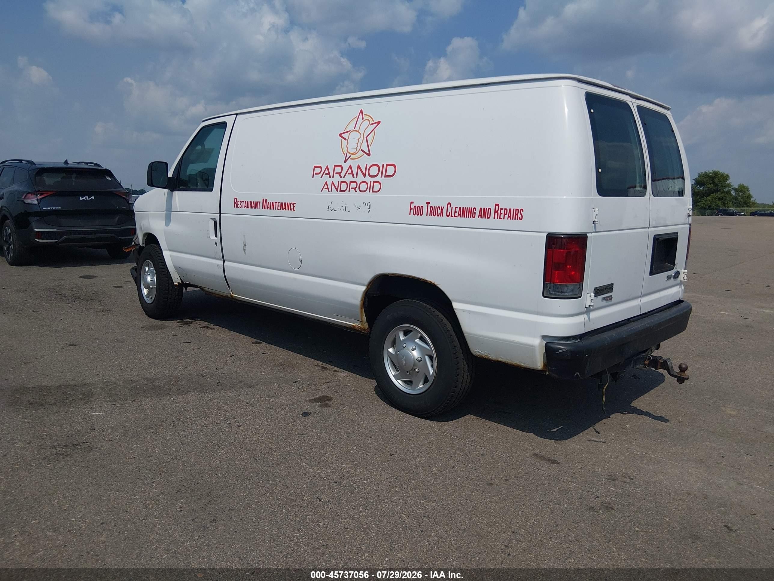 2011 Ford E-250 Commercial White vin: 1FTNE2EW3BDA08704