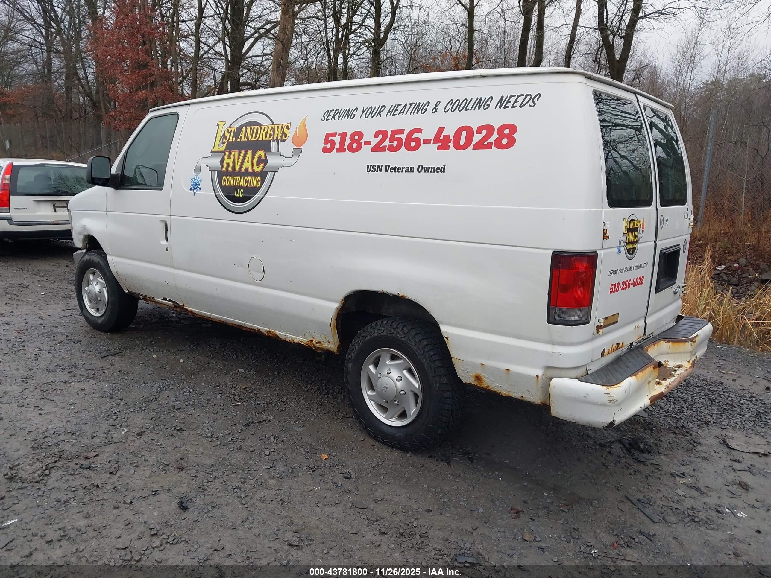 2012 Ford E-250 Commercial White vin: 1FTNE2EW3CDA52123