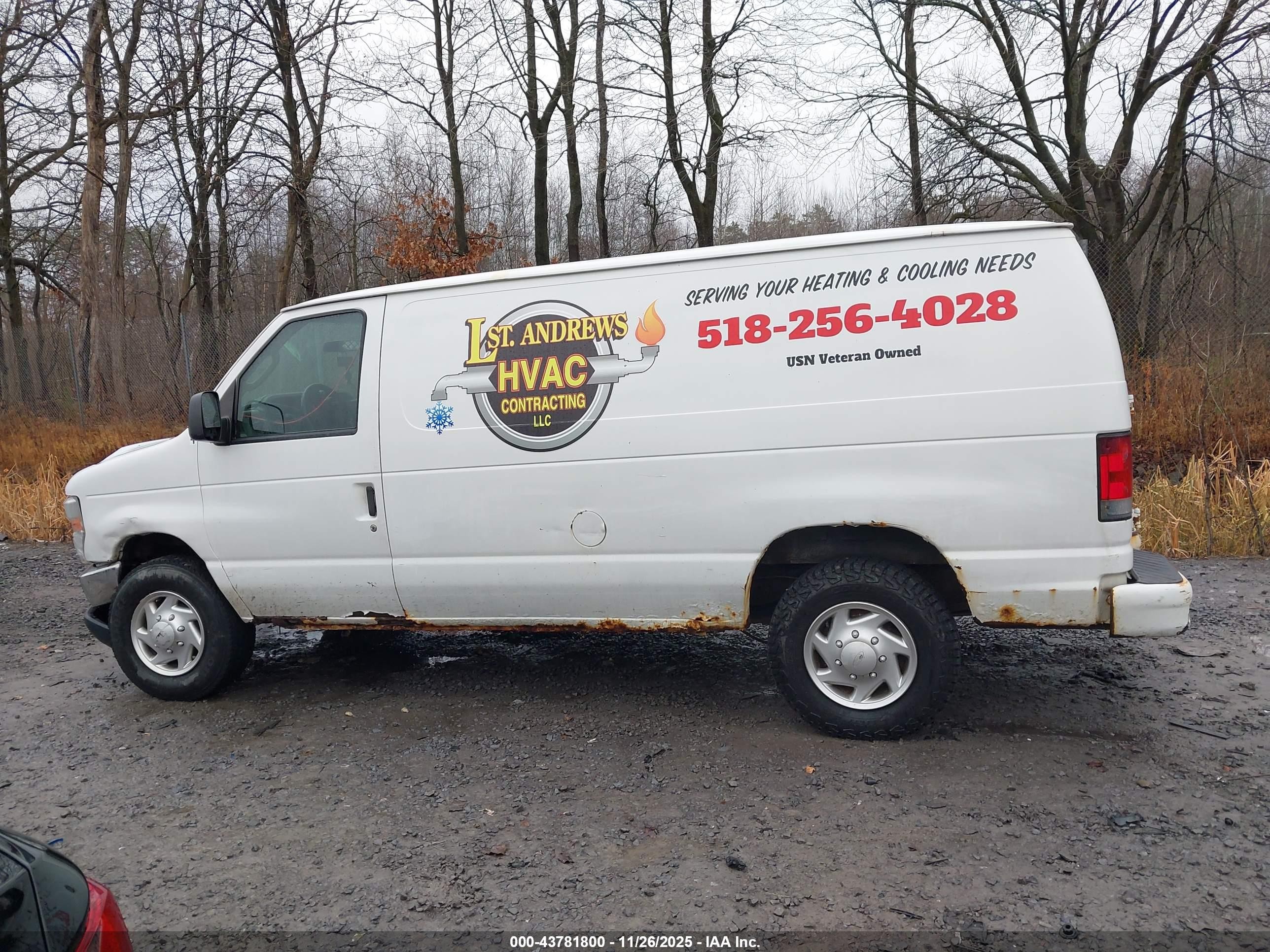 2012 Ford E-250 Commercial White vin: 1FTNE2EW3CDA52123