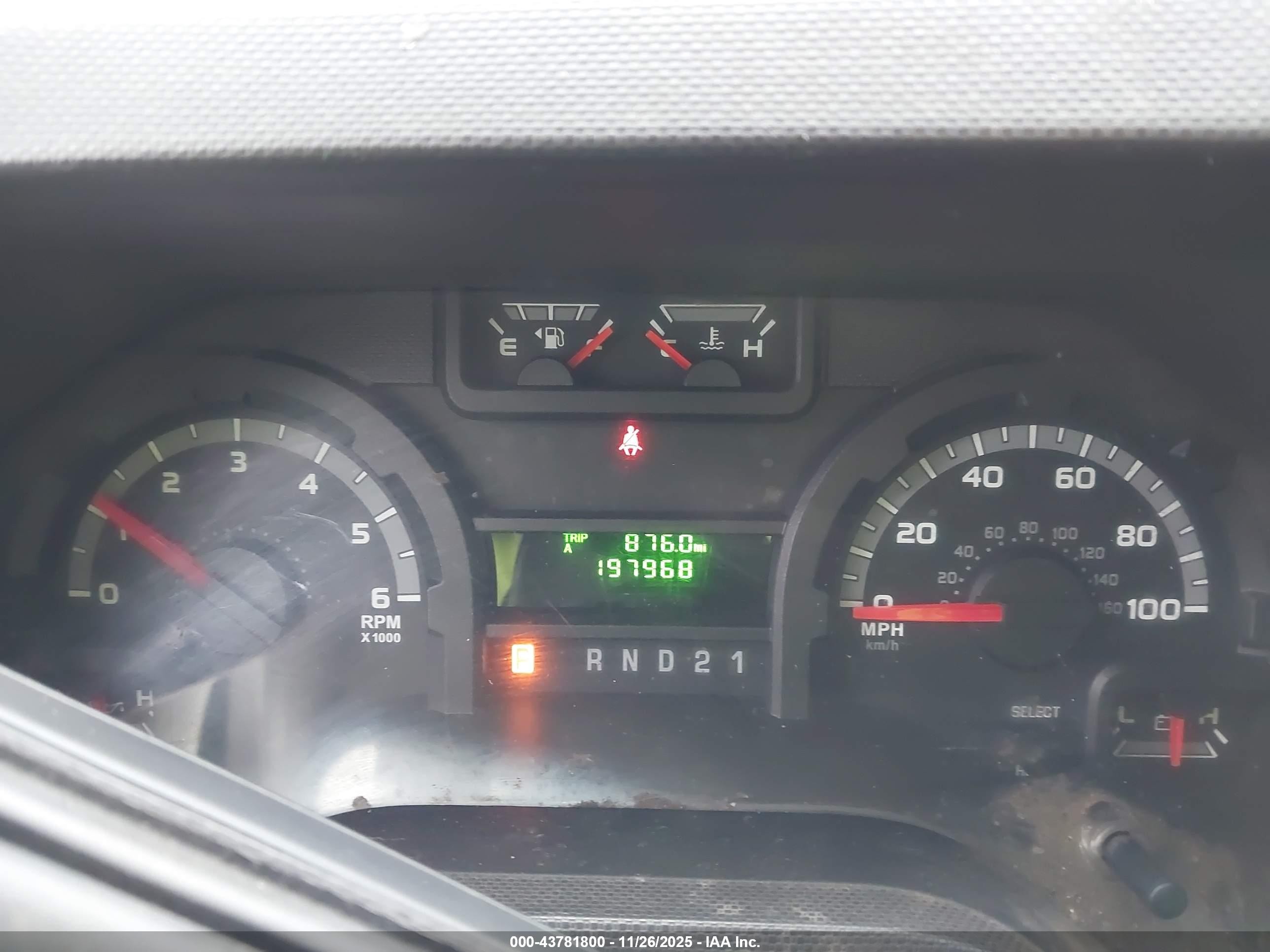 2012 Ford E-250 Commercial White vin: 1FTNE2EW3CDA52123