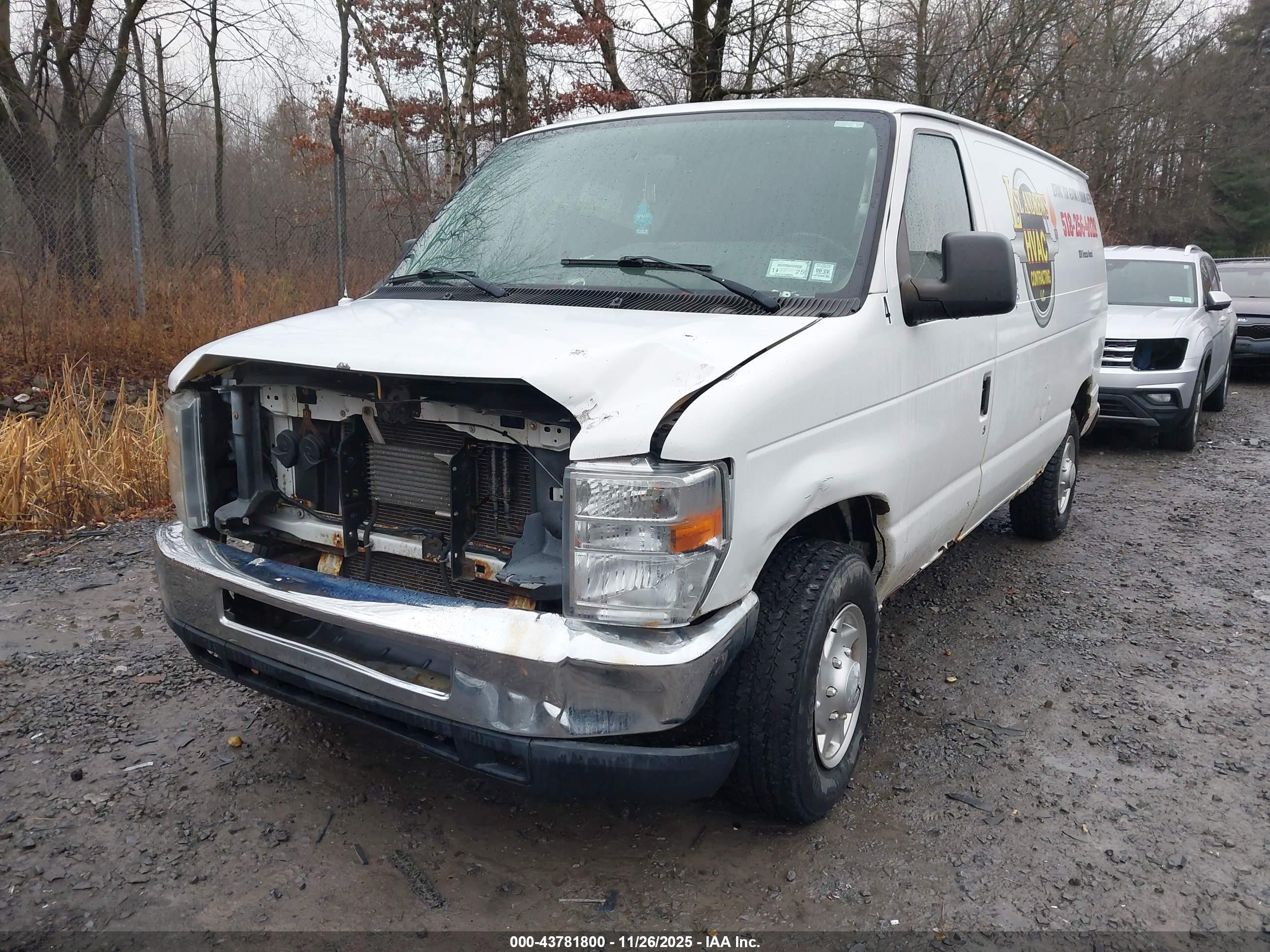 2012 Ford E-250 Commercial White vin: 1FTNE2EW3CDA52123