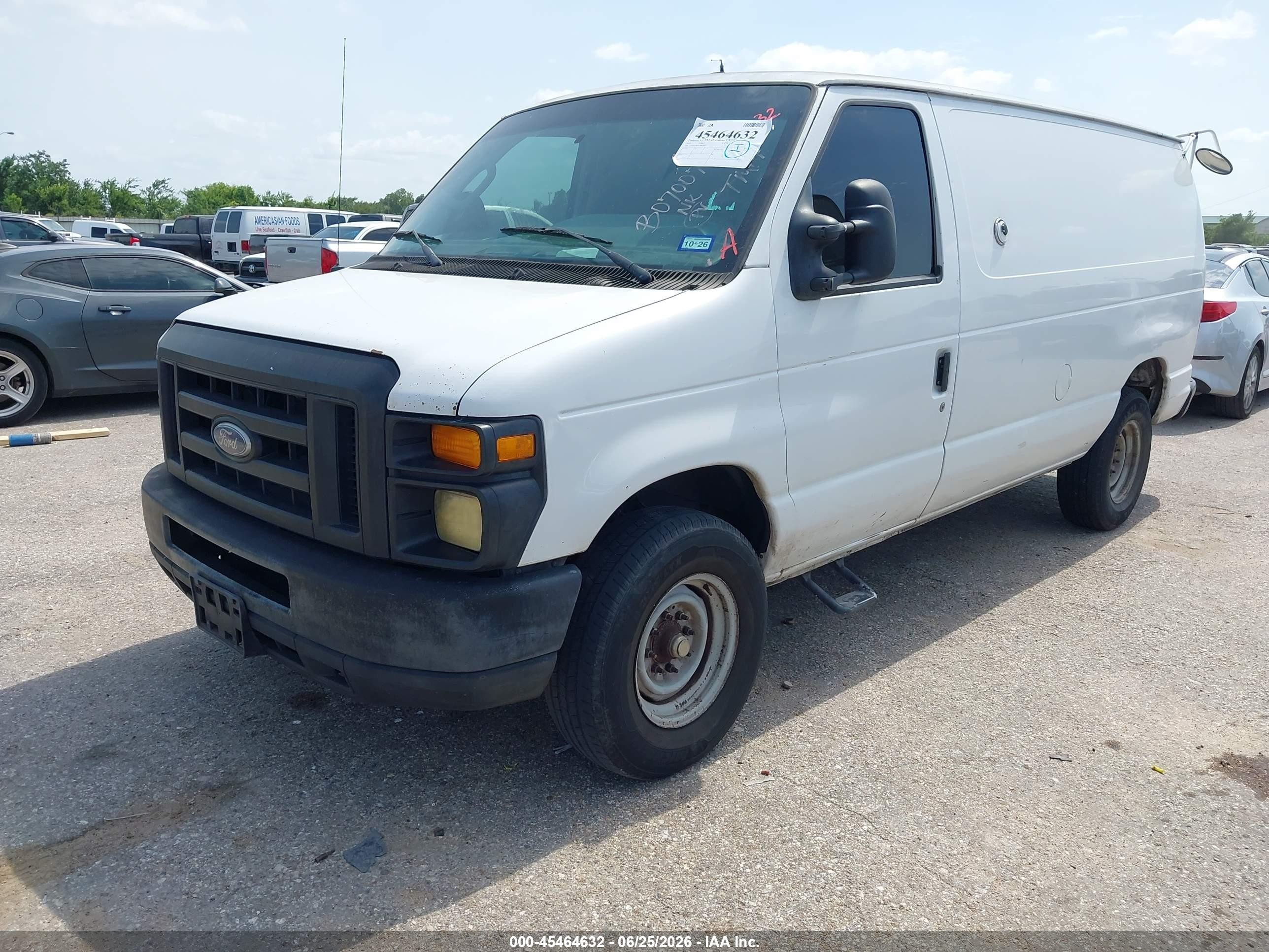 2012 Ford E-250 Commercial/recreational White vin: 1FTNE2EW3CDB07007