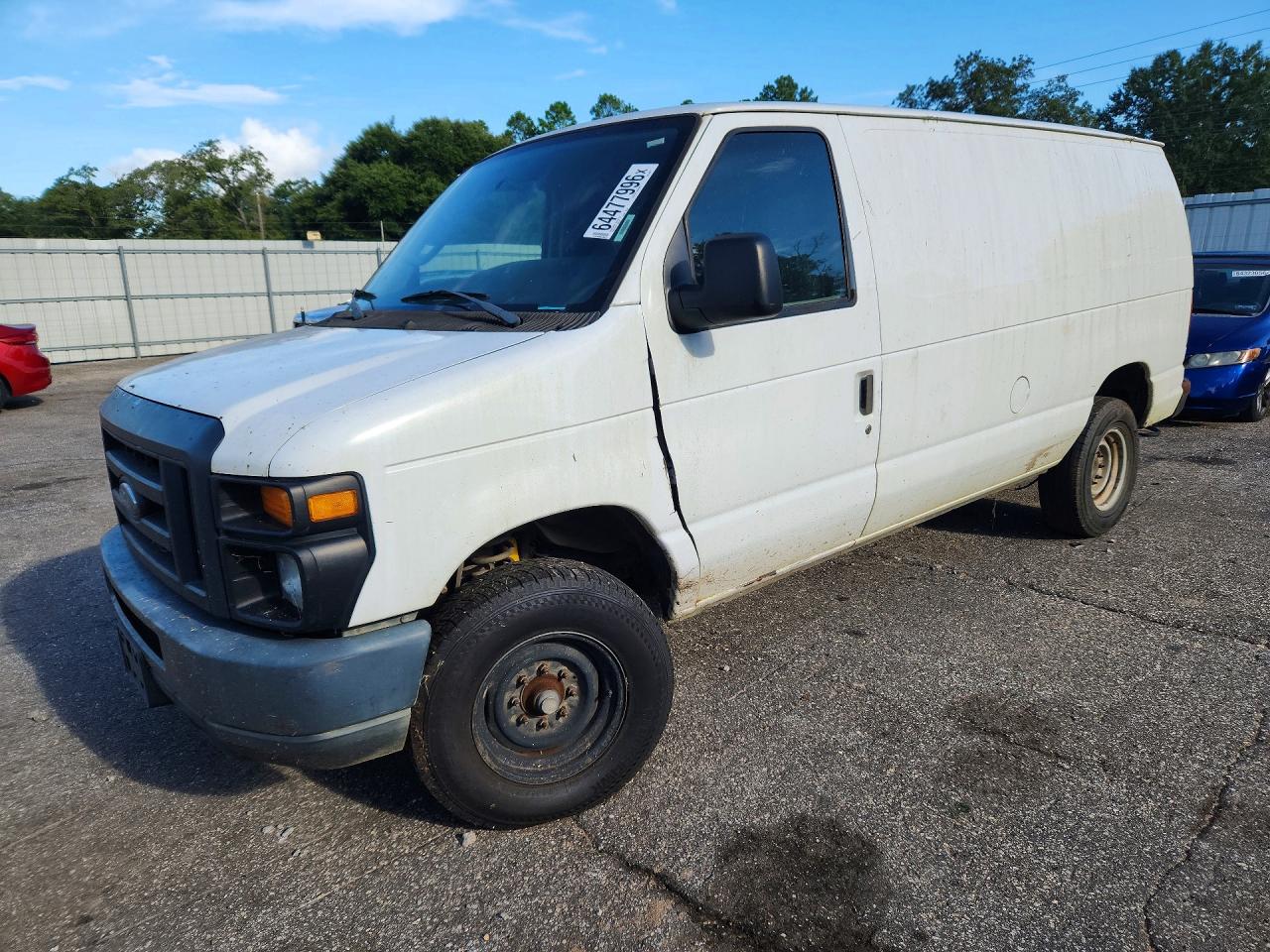 2013 Ford Econoline E250 Van White vin: 1FTNE2EW3DDB09048