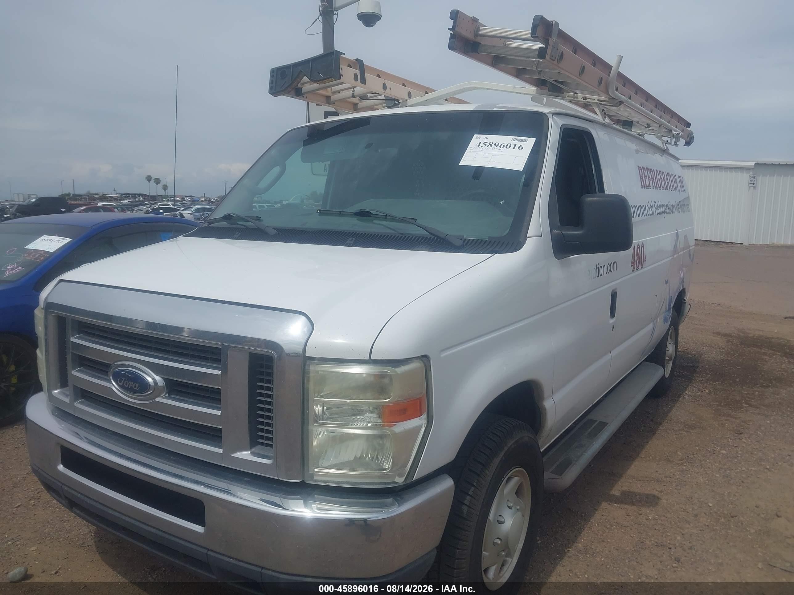 2012 Ford E-250 Commercial White vin: 1FTNE2EW4CDA54821