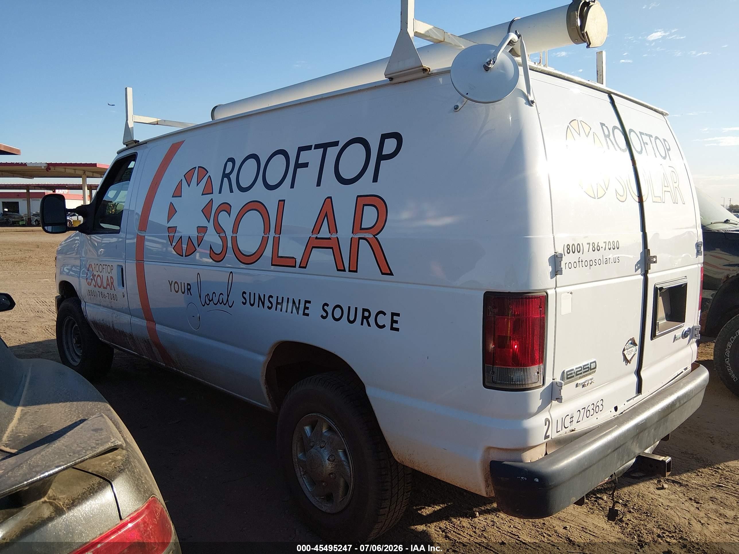 2012 Ford E-250 Commercial/recreational White vin: 1FTNE2EW4CDB17335