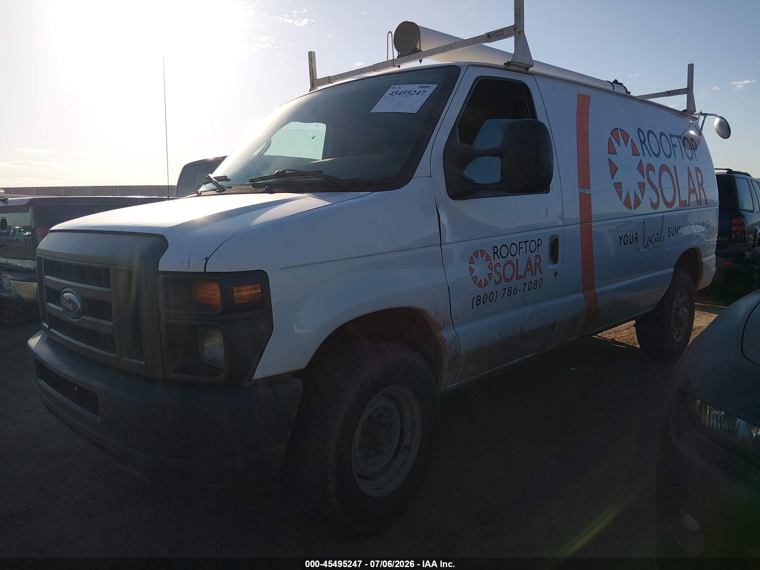 2012 Ford E-250 Commercial/recreational White vin: 1FTNE2EW4CDB17335