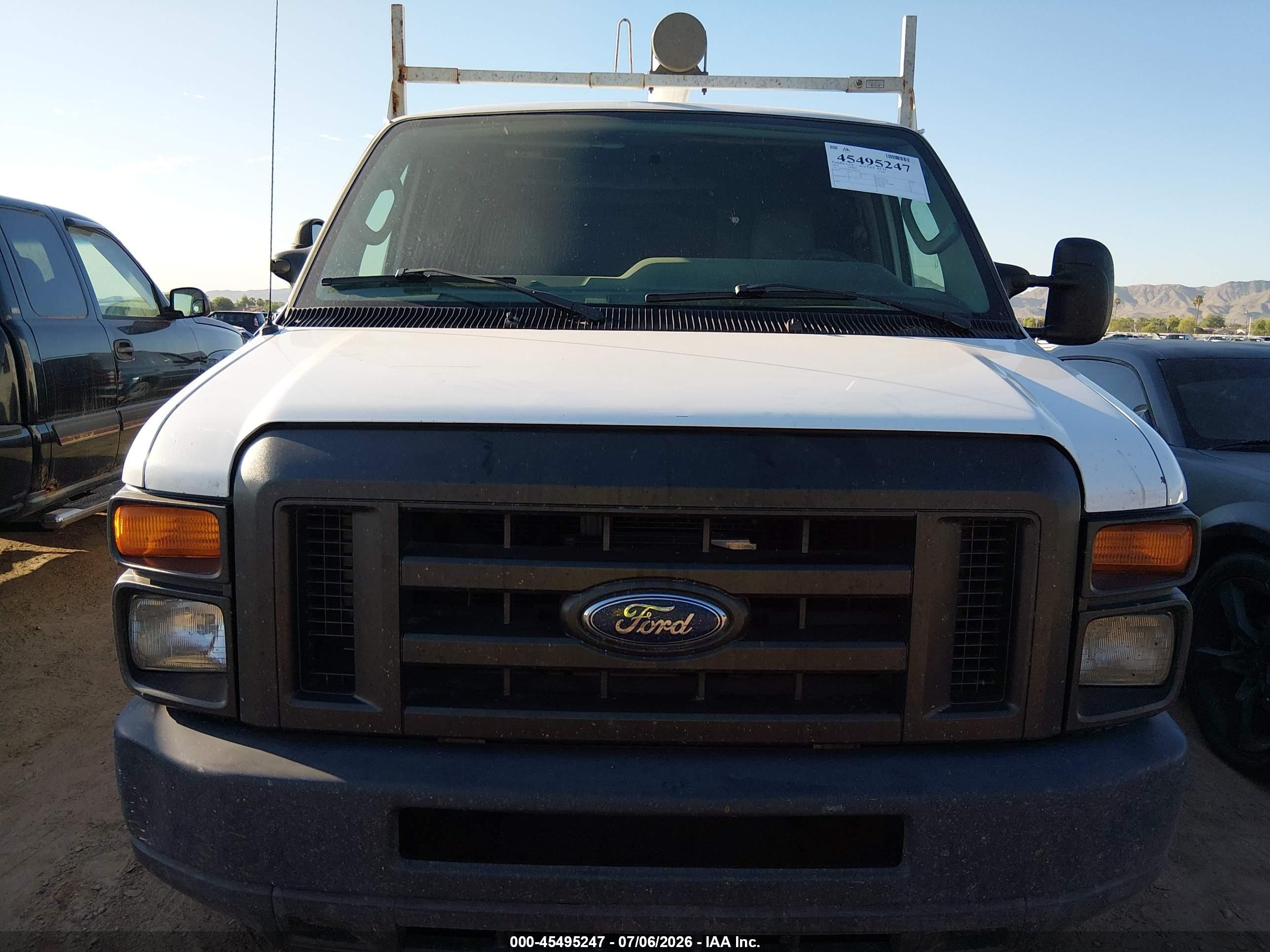 2012 Ford E-250 Commercial/recreational White vin: 1FTNE2EW4CDB17335