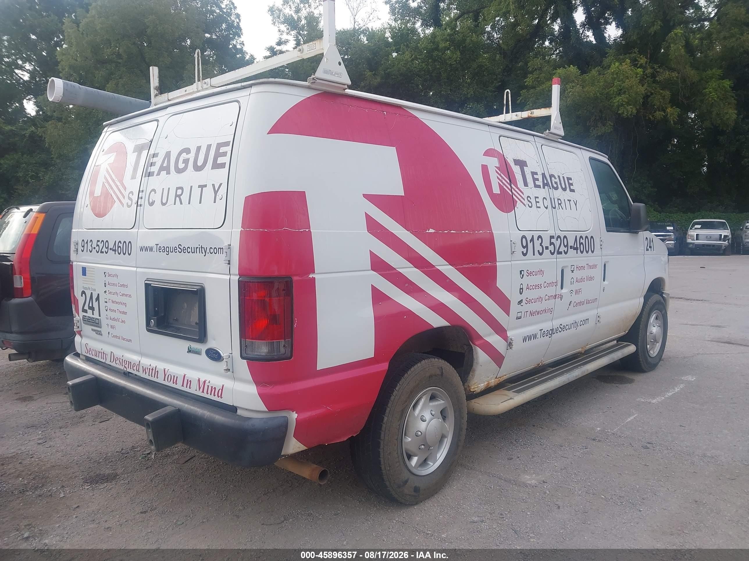 2013 Ford E-250 Commercial White vin: 1FTNE2EW4DDA31668