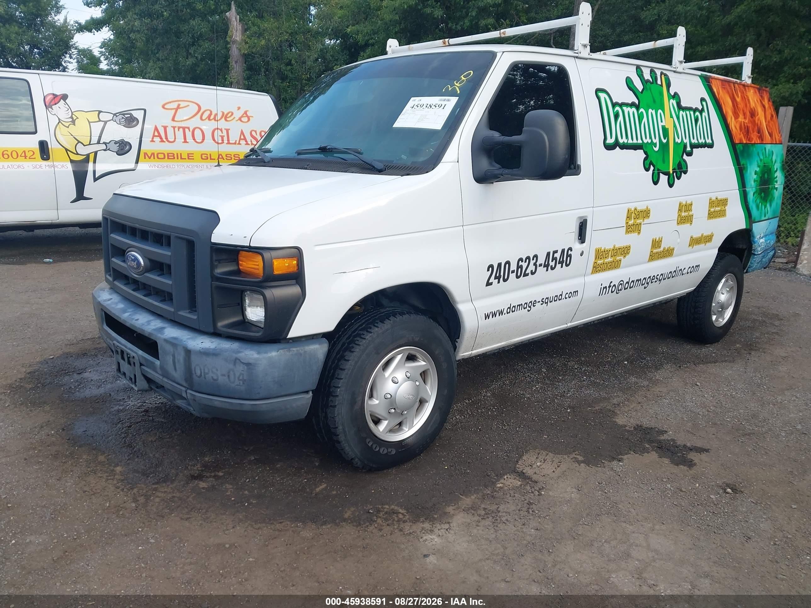 2014 Ford E-250 Commercial White vin: 1FTNE2EW4EDB18634