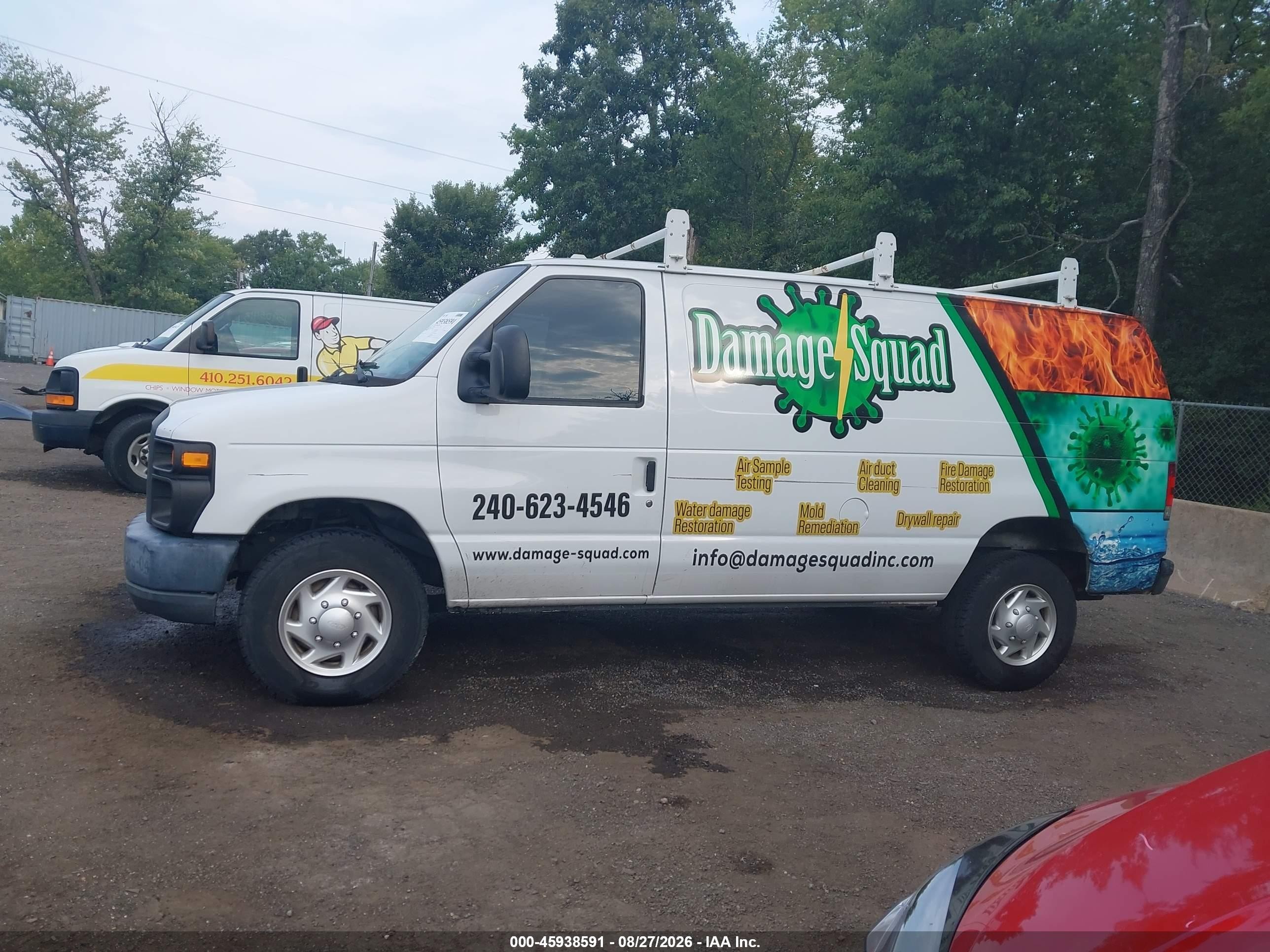2014 Ford E-250 Commercial White vin: 1FTNE2EW4EDB18634