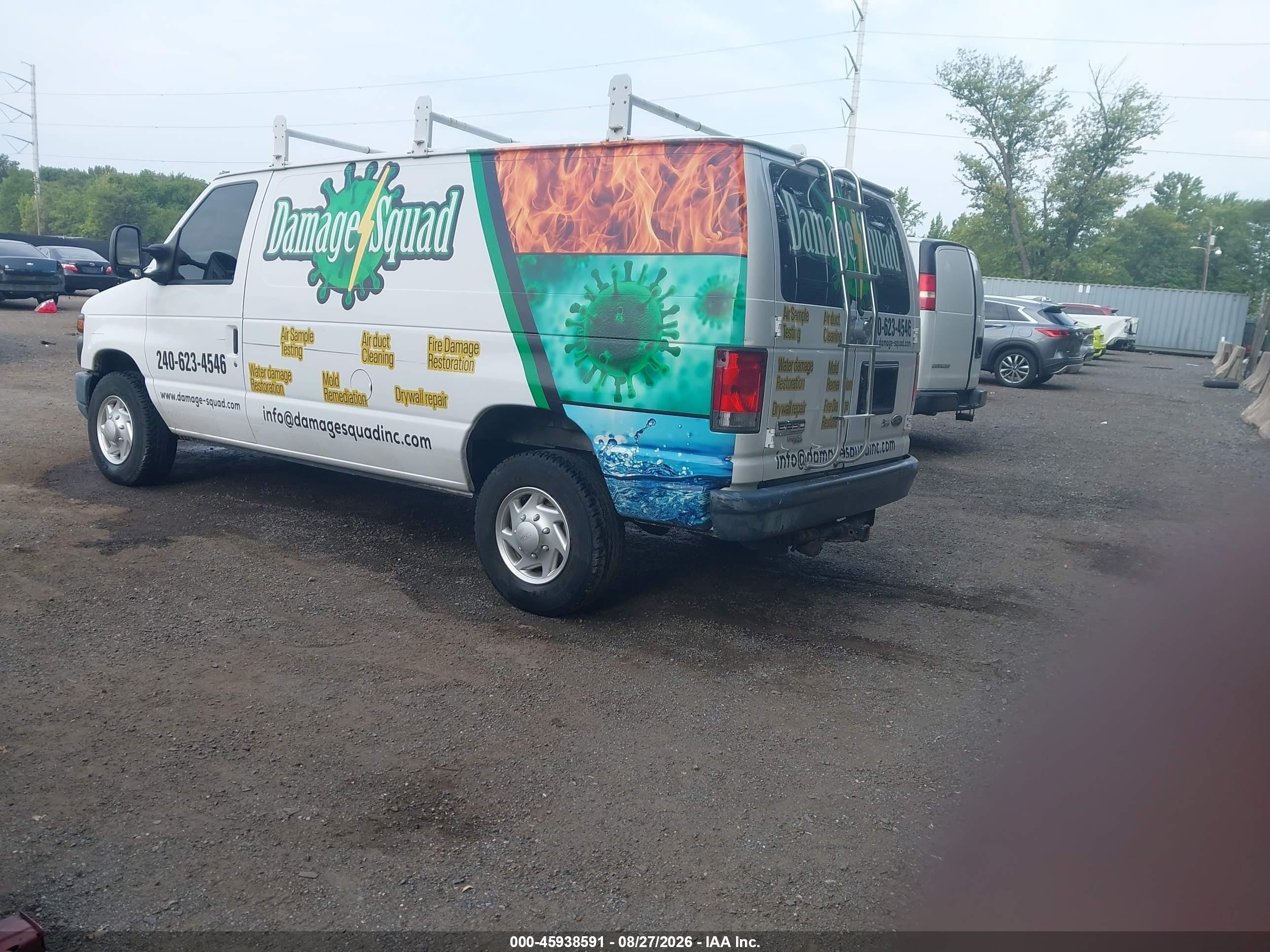 2014 Ford E-250 Commercial White vin: 1FTNE2EW4EDB18634