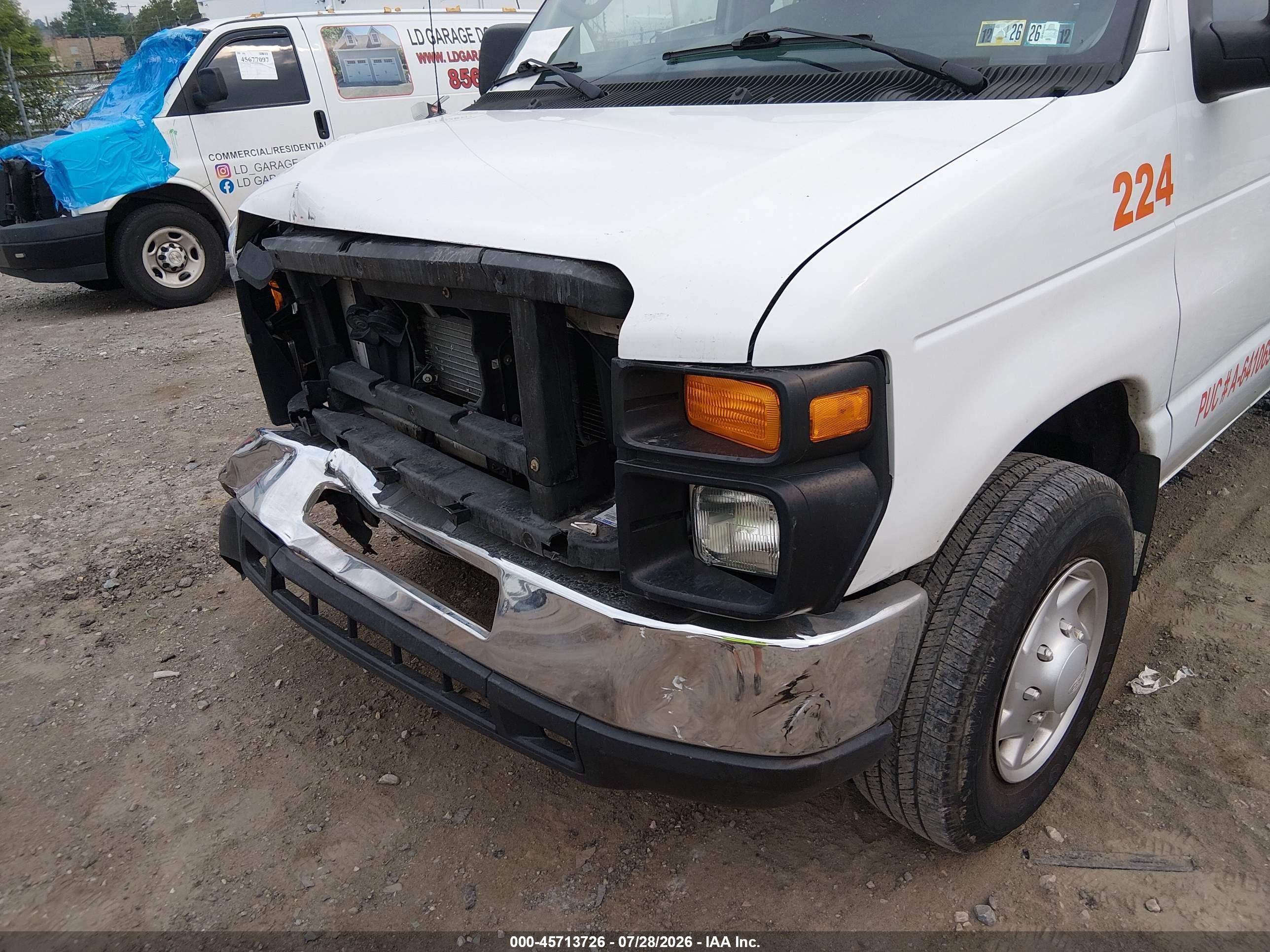 2010 Ford E-250 Commercial/recreational White vin: 1FTNE2EW5ADA32582