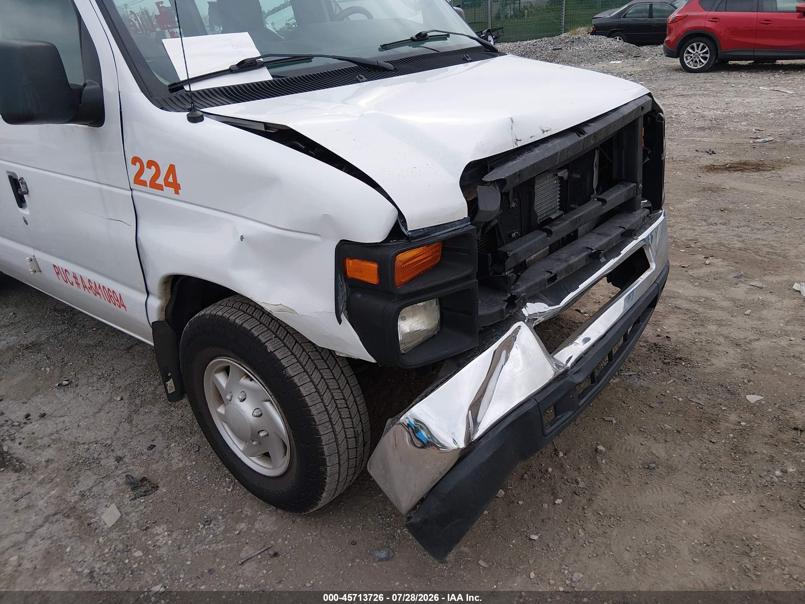 2010 Ford E-250 Commercial/recreational White vin: 1FTNE2EW5ADA32582
