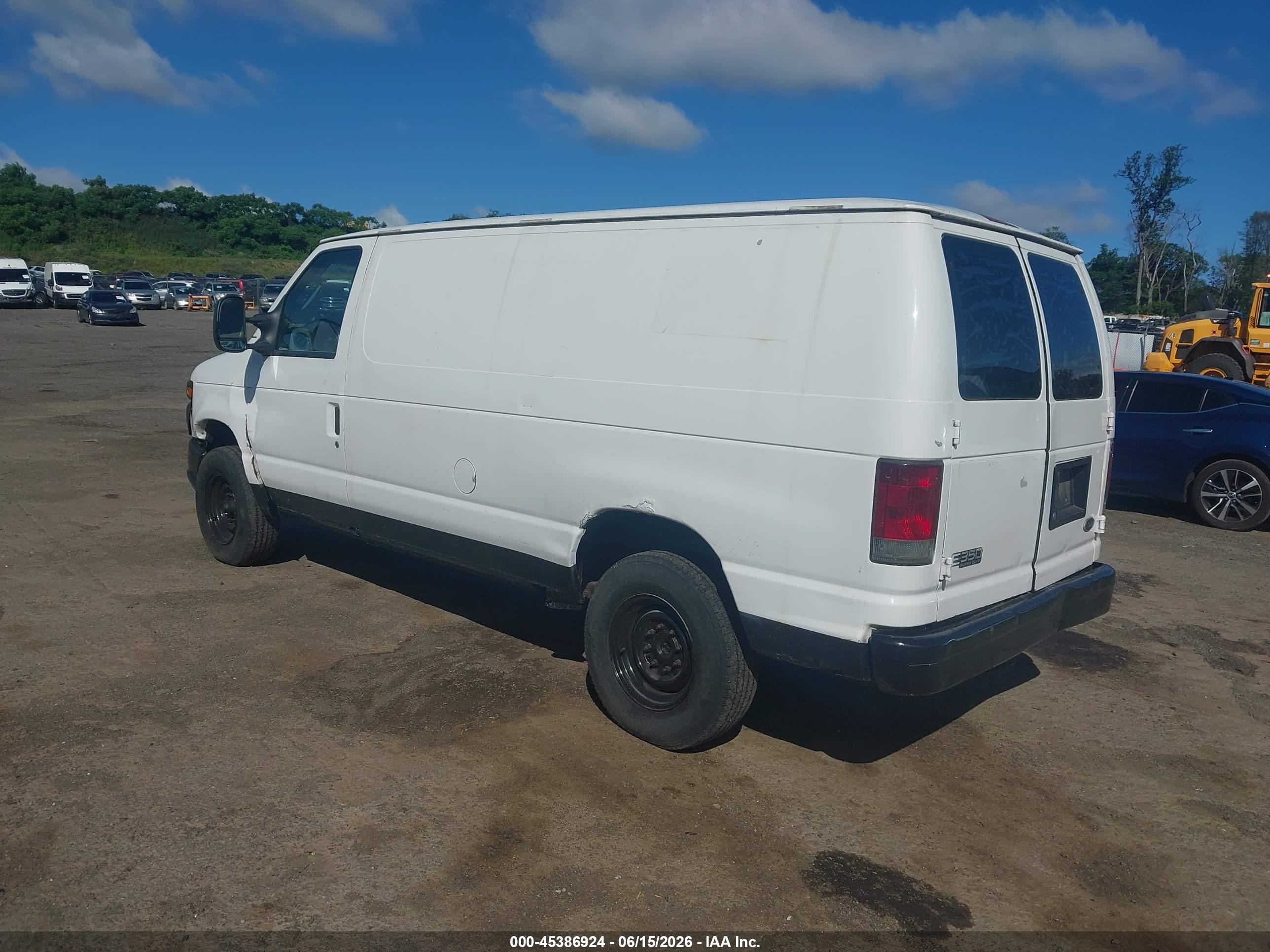 2011 Ford E-250 Commercial White vin: 1FTNE2EW5BDA08834